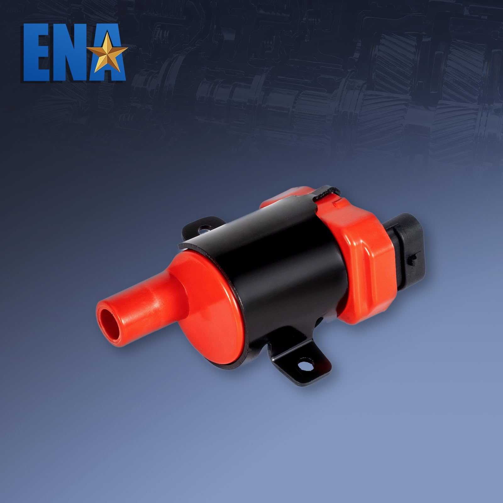 ENA Round Direct Ignition Coil Pack - Compatible with Chevrolet GMC Silverado Avalanche Suburban Express Savana Sierra Yukon (2007-2014 Models) - High Performance Replacement Part for Smoother Engine Start & Better Fuel Efficiency