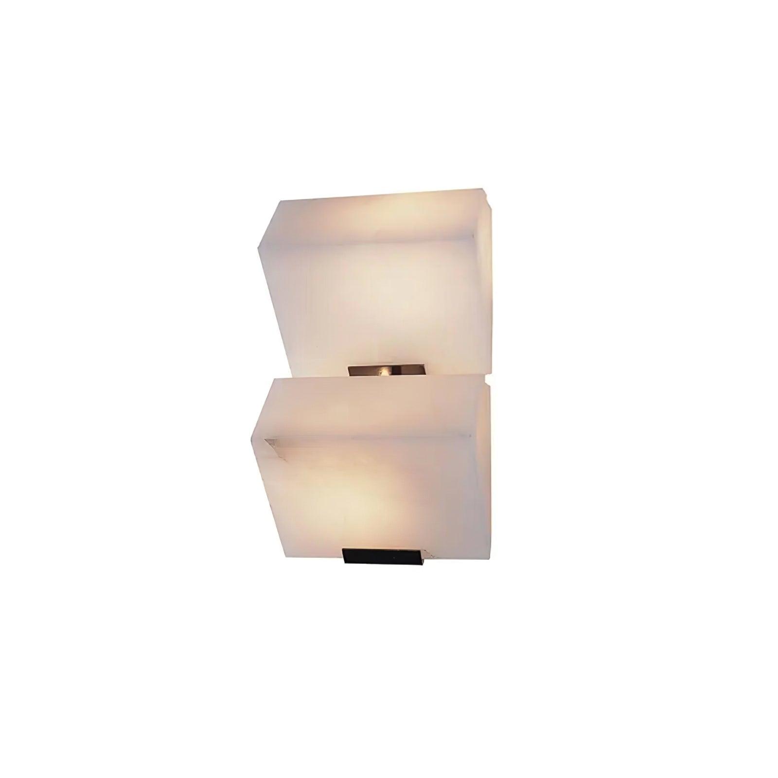 Alabaster Staircase Plug-in Wall Lamp - Modern Plug-in Sconce Lighting for Hallway, Bedroom & Stairwell Decor