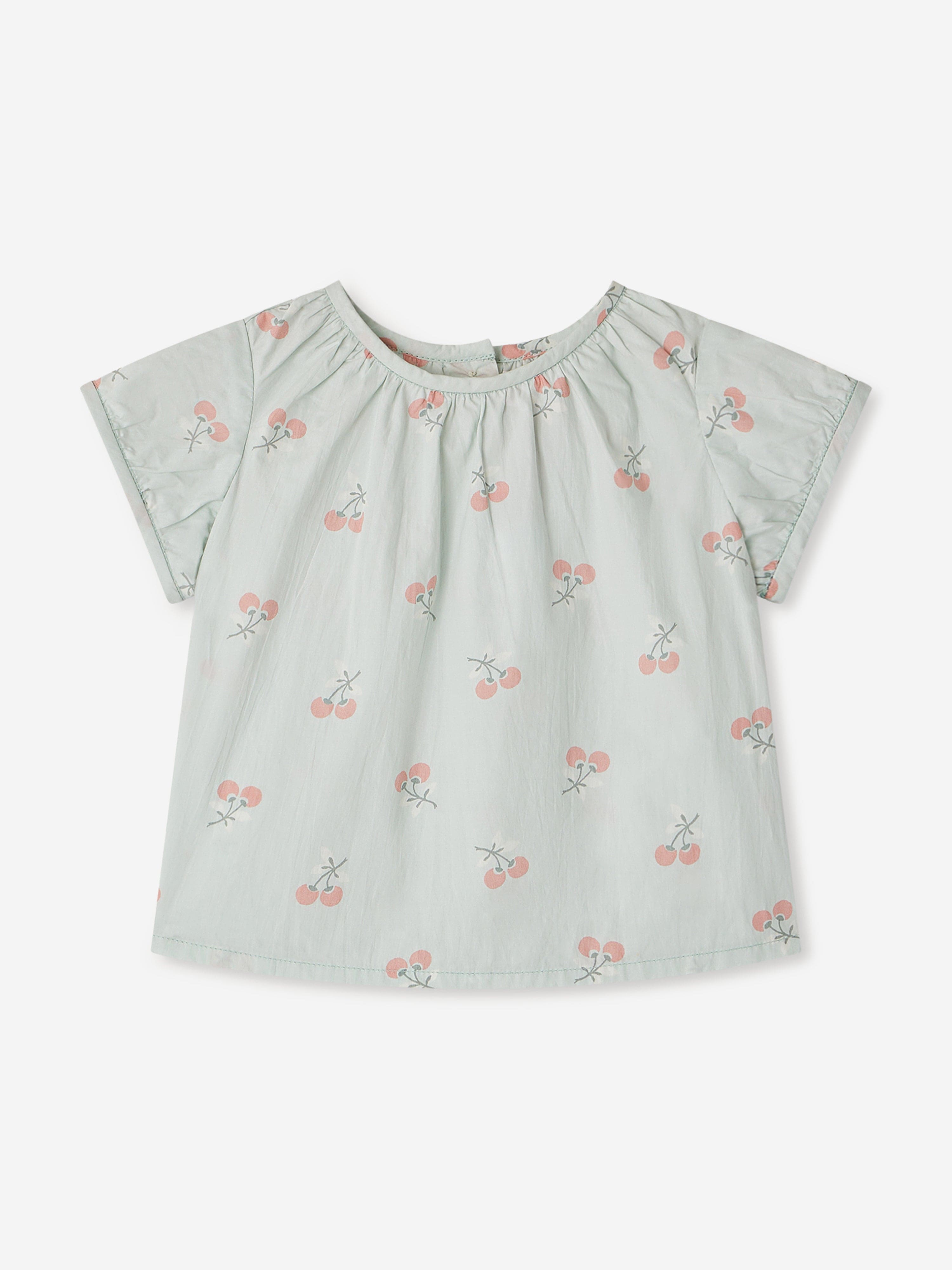 Baby Girls Beshanti Blouse in Green | Soft Cotton Ethnic Top for Infants & Toddlers | Perfect for Festivals, Parties & Family Photos