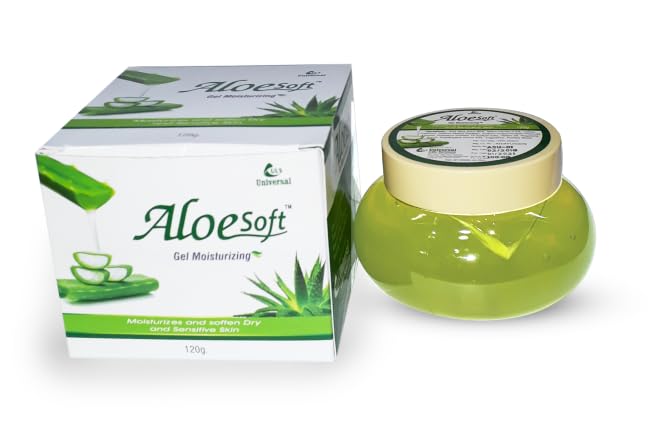 Aloe Vera Soothing Gel (Pack of 2) - Hydrating & Cooling Skin Care for Sunburn Relief, After Sun Care, Face & Body Moisturizer