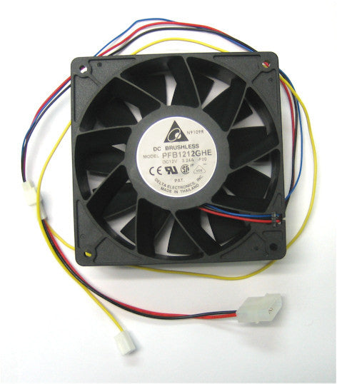 Delta PFB1212GHE-F00 120mm x 120mm x 25mm Extreme High Performance Case Fan - Perfect for PC Cooling, Gaming Rigs, and Server Cabinets