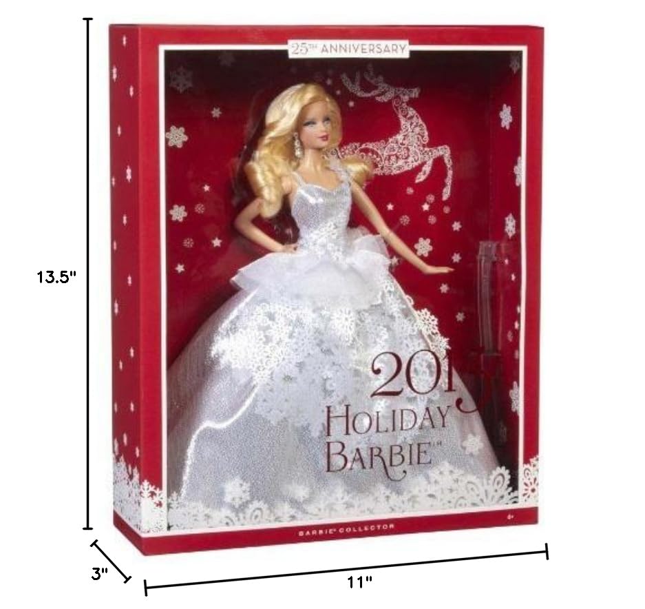 Barbie Collector 2013 Holiday Doll - Limited Edition Christmas Barbie with Festive Gown | Perfect for Holiday Decorations, Gift Giving & Doll Collectors