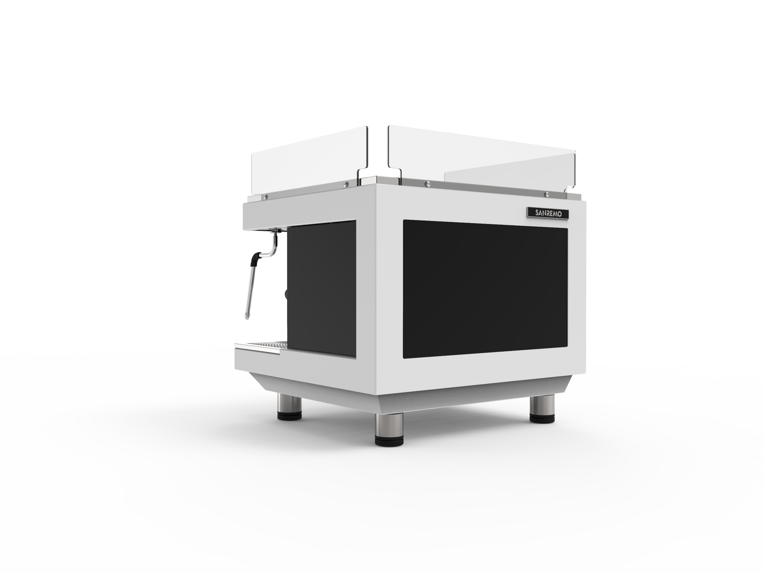 Sanremo ZOE Compact 2-Group Espresso Machine - White/Black | Professional Coffee Bar & Home Cafe Solution