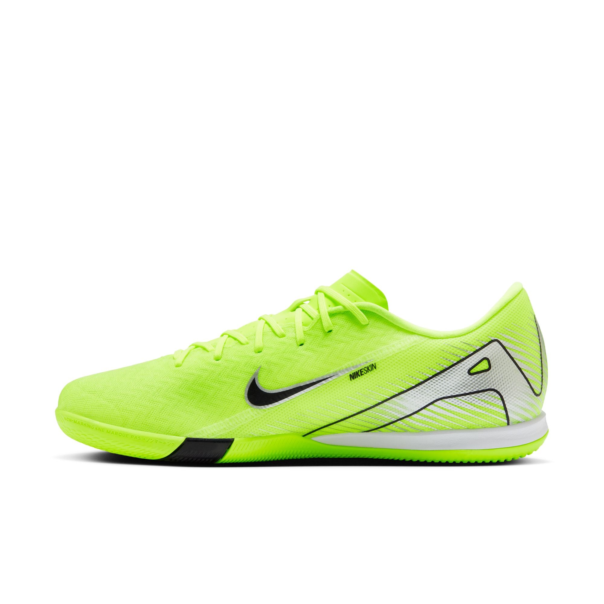 Nike Mercurial Vapor 16 Academy IC Indoor Soccer Shoes for Men - Volt/Black - Lightweight & Comfortable for Training & Matches