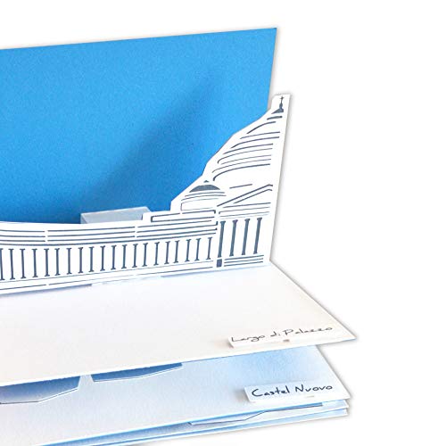 Handmade Napoli Pop-Up Postcard Collection - Scenic Views & Paper Voices - Compact Travel Souvenir for Italy Lovers - Perfect for Gifts, Scrapbooking & Home Decor
