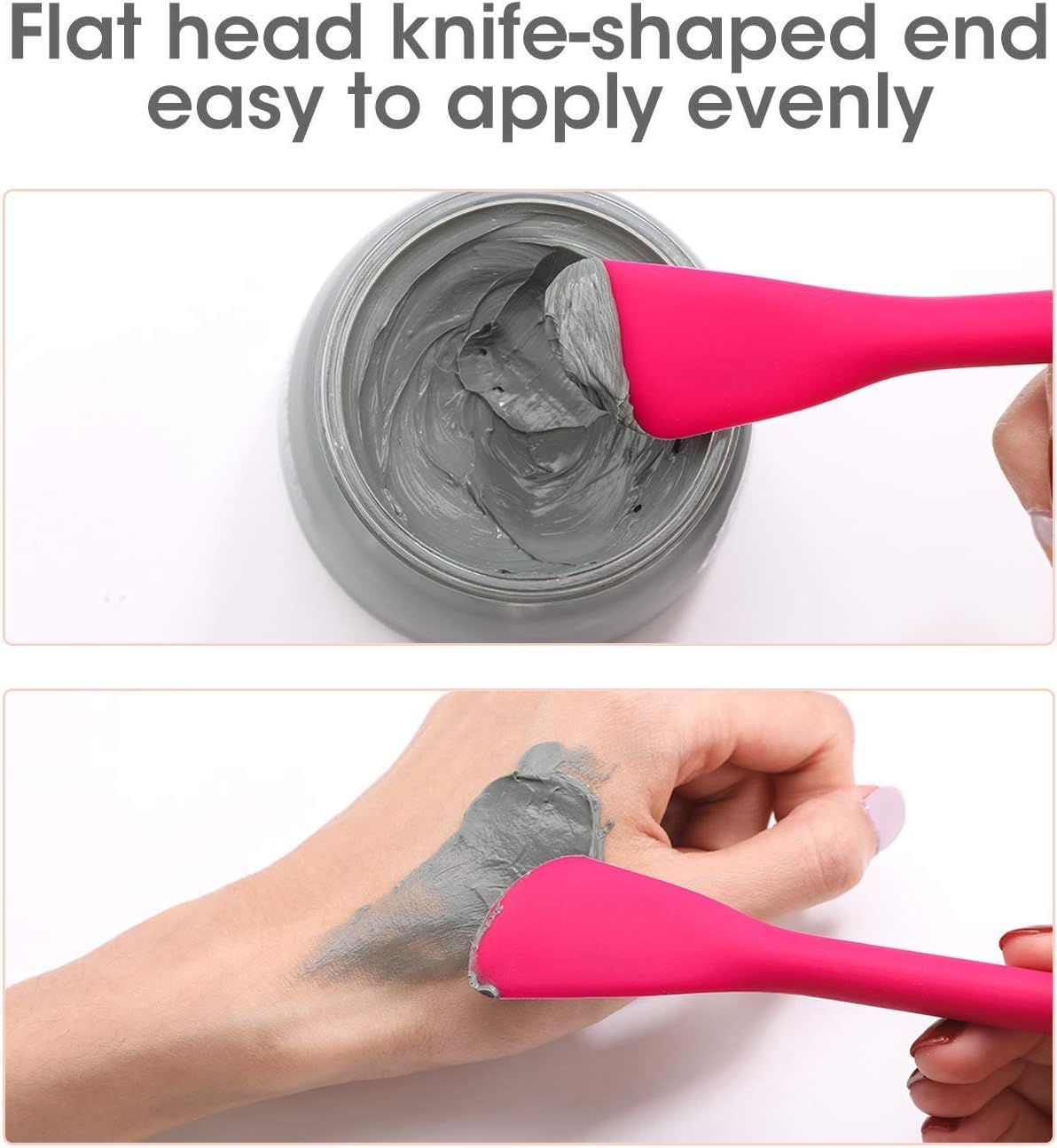 **Jnkb Ultra Soft Silicone Face Mask Applicator & Lip Cleansing Brush - Hygienic Exfoliating Tool for Skincare Routine (Multicolor, Pack of 1) - Perfect for Daily Facial Cleansing & Spa Treatments**