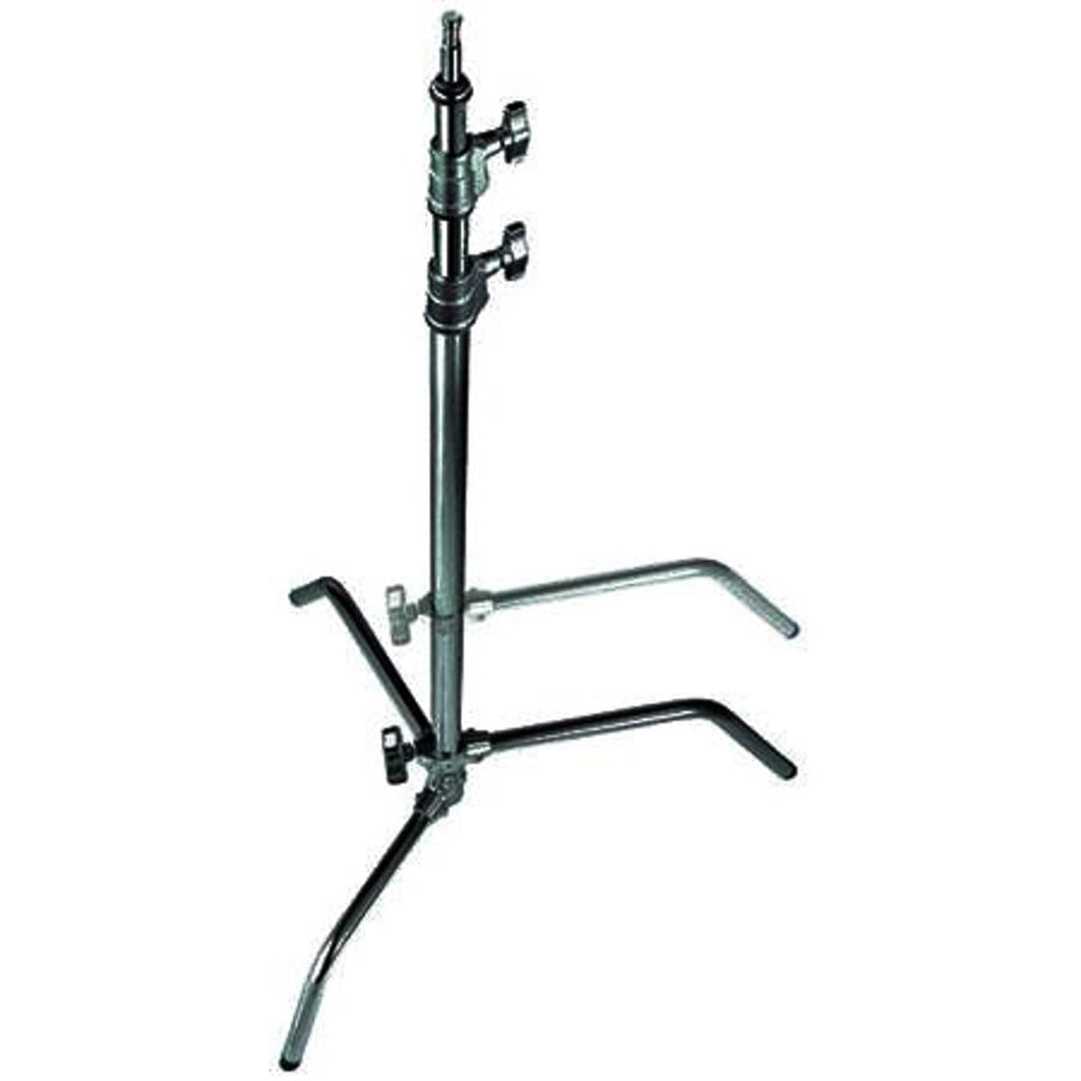 Avenger 5.75' Heavy Duty C-Stand with Sliding Leg & 2 Risers - Professional Photography & Video Studio Equipment for Lighting, Backdrops & Film Production (Black)