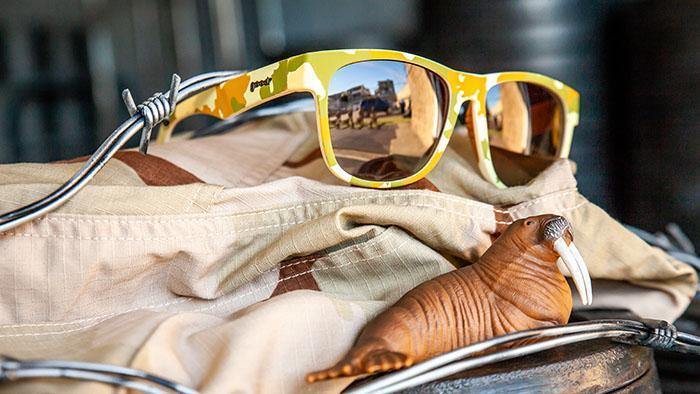 Goodr WOD (Walruses Of The Desert) Polarized Sunglasses - Stylish & Durable for Running, Cycling & Outdoor Sports