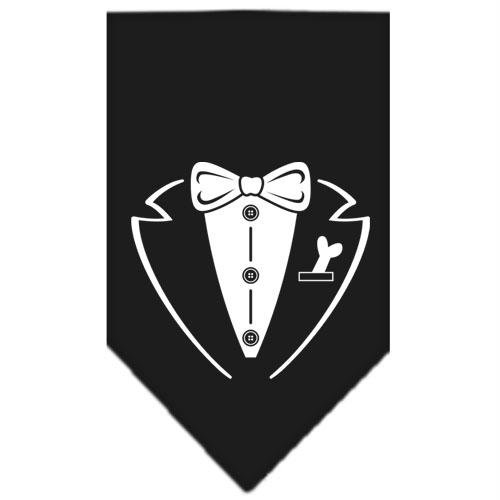 Black Small Tuxedo Screen Print Bandana - Stylish & Durable for Men & Women - Perfect for Parties, Concerts & Outdoor Events