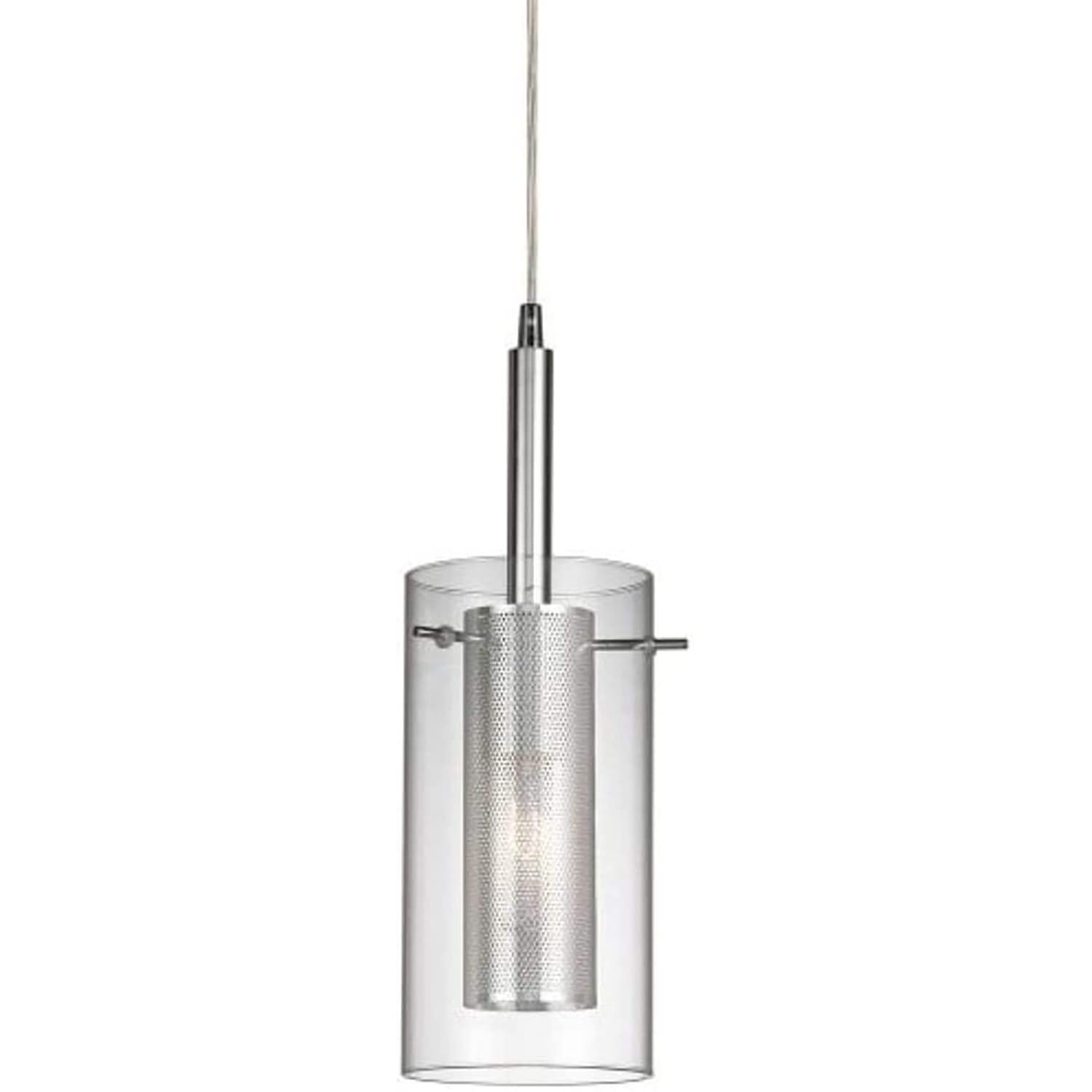 Dainolite 30961-CM Percy 1-Light Modern Dimmable Pendant Light Fixture - 5.5