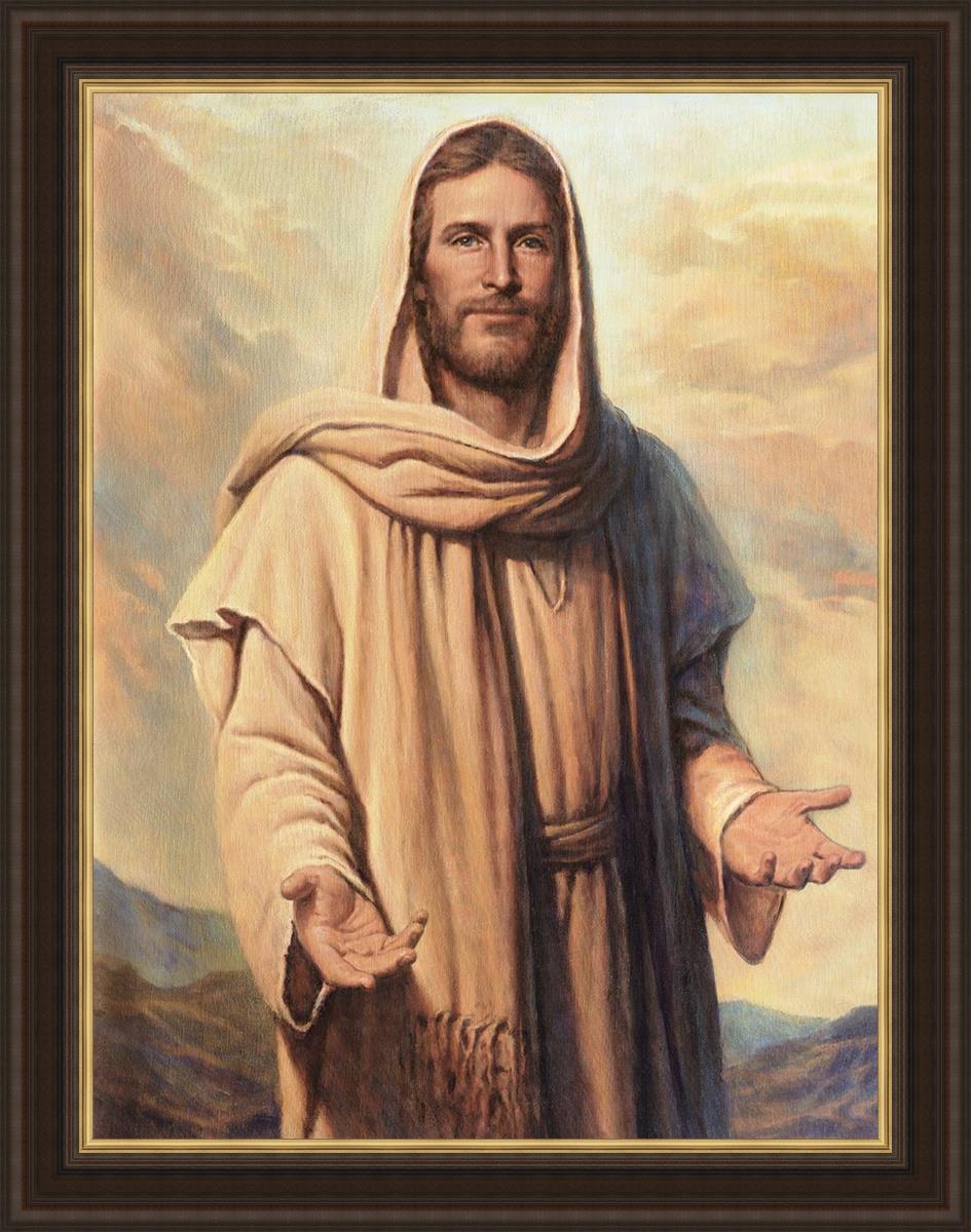 Abide With Me Large Wall Art - Inspirational Canvas Print for Home, Office & Church Decor - Perfect for Living Room, Bedroom & Spiritual Spaces