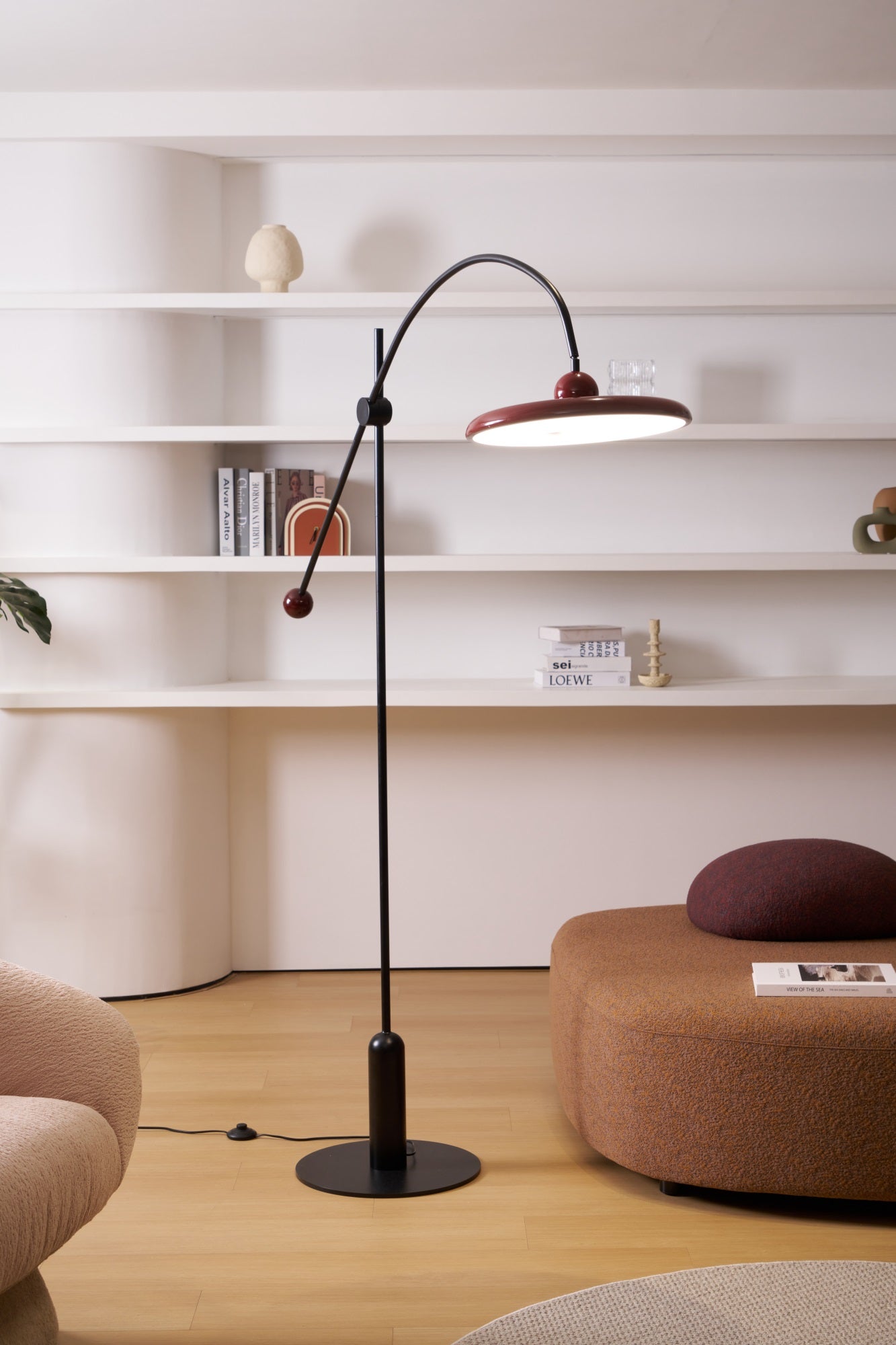 Lola Floor Lamp - Modern LED Standing Light for Living Room, Bedroom & Office - Adjustable Brightness & Warm White Light for Reading & Relaxation