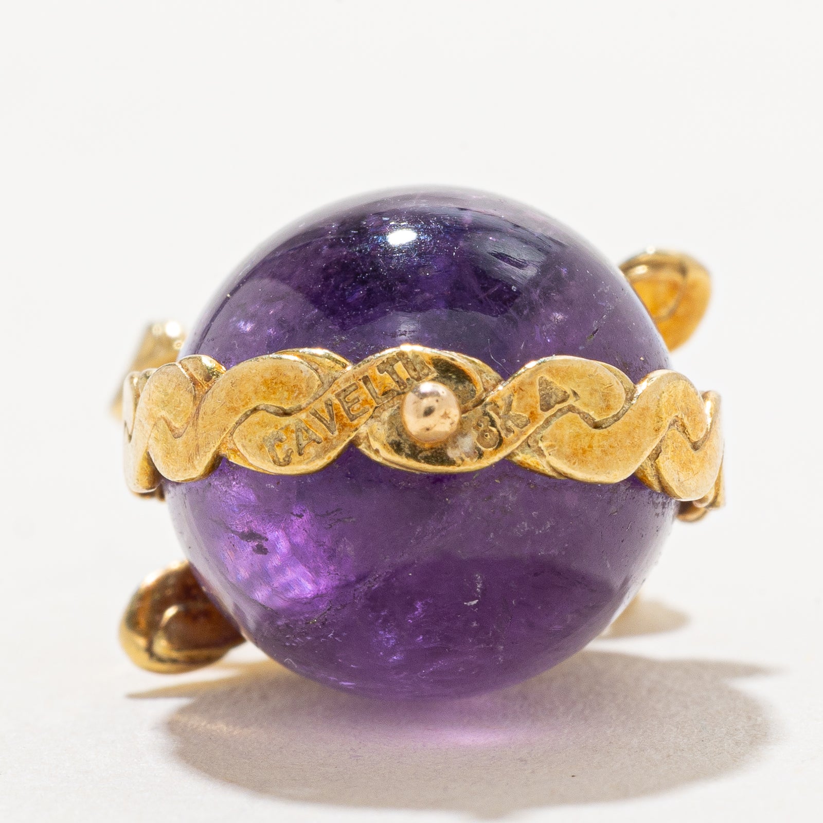 16.00ct Cavelti Amethyst Egg Charm Pendant - Elegant Purple Gemstone Jewelry for Women, Gift for Mother's Day, Birthday & Special Occasions