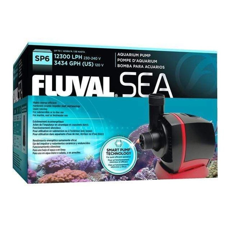 Fluval SEA SP6 Sump Pump - High Performance 3250 GPH (12,300 L/h) Aquarium Water Pump for Saltwater & Reef Tanks - Perfect for Large Marine Aquariums, Sump Filtration Systems & Protein Skimmers