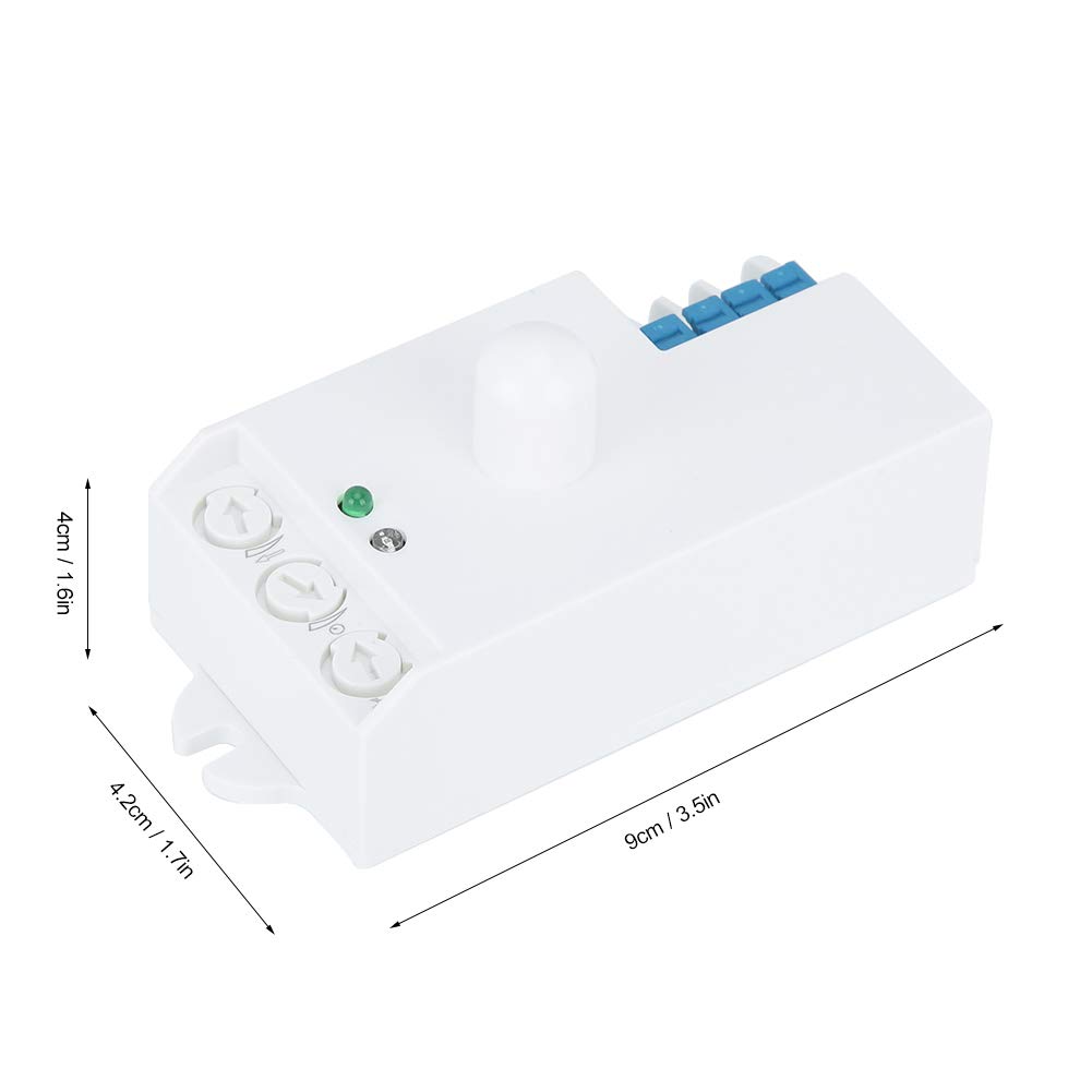 Smart Microwave Radar Motion Sensor Switch - Human Body Detection Light Switch for Home, Family & Hotel Use - Ideal for Hallways, Bathrooms & Closets