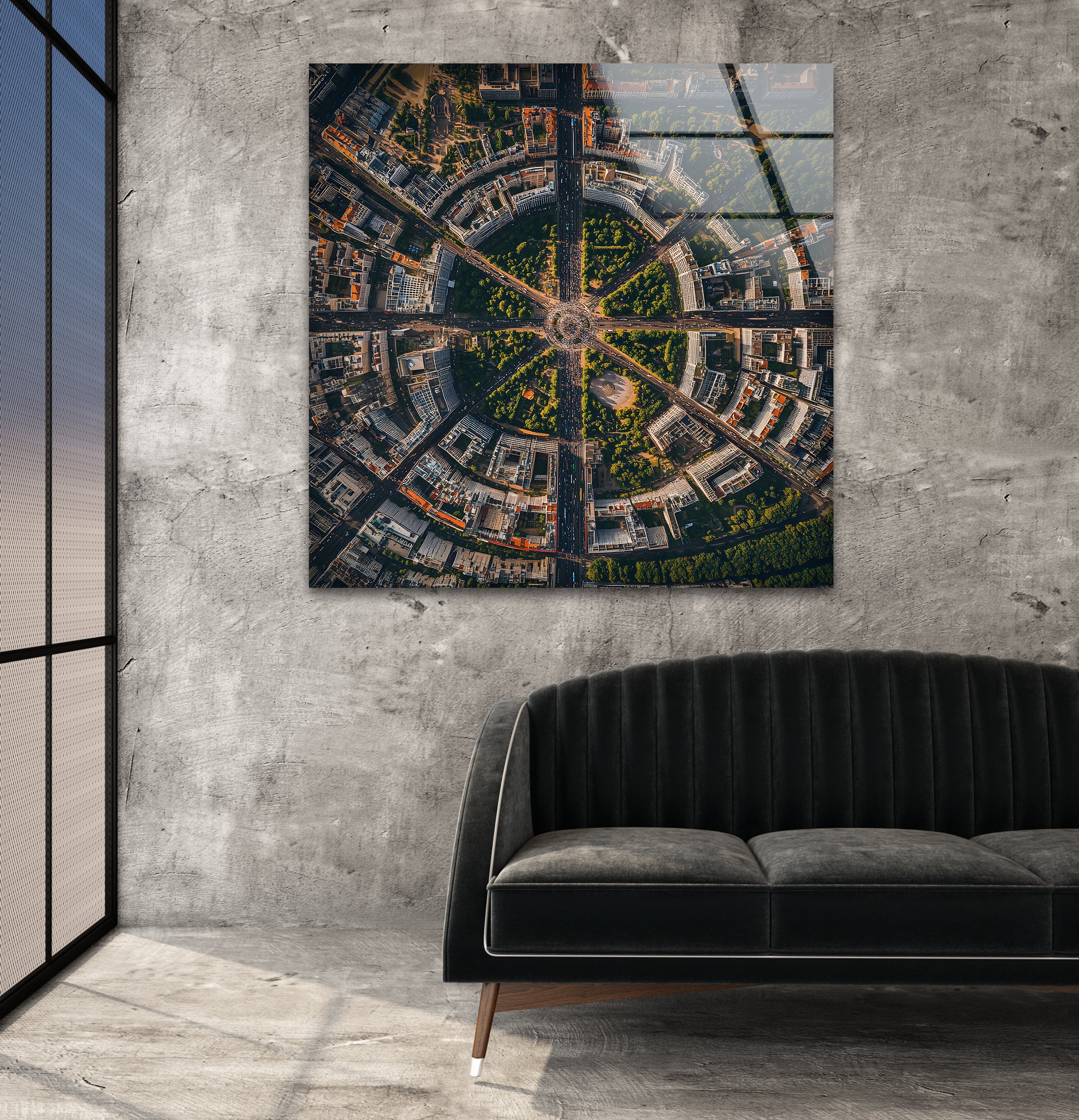 Berlin City Skyline Glass Wall Art - Modern Home & Office Decor - Perfect for Living Room, Bedroom, or Workspace
