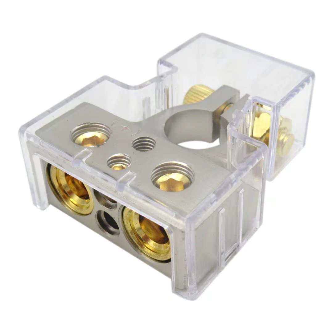 2PCS Heavy Duty Universal Battery Terminal Connectors - Positive & Negative Clamps for Car, Truck, Bus - Corrosion Resistant, Secure Connection - Ideal for Vehicle Maintenance & Emergency Battery Replacement