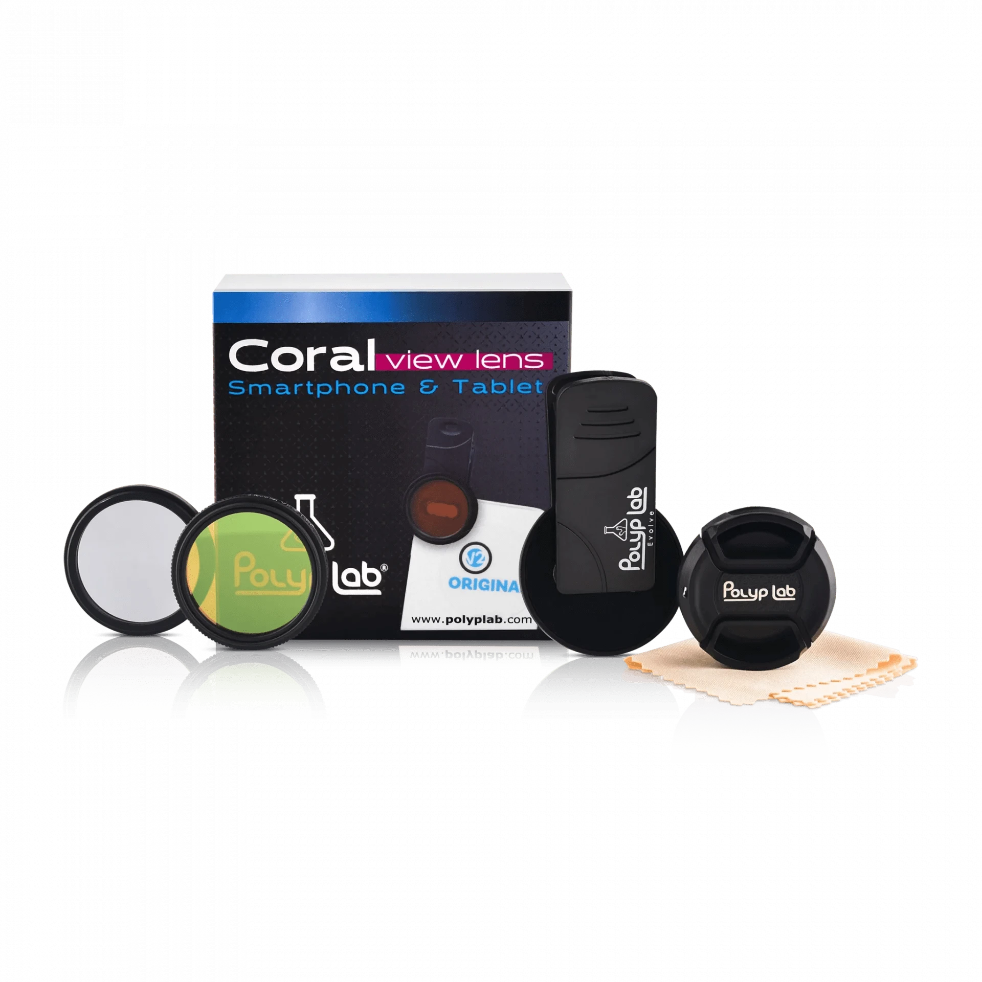 PolypLab Coral View Lens V2 - High Definition Underwater Photography Filter for Marine Aquariums | Perfect for Capturing Vibrant Coral Colors in Reef Tanks & Saltwater Aquascaping