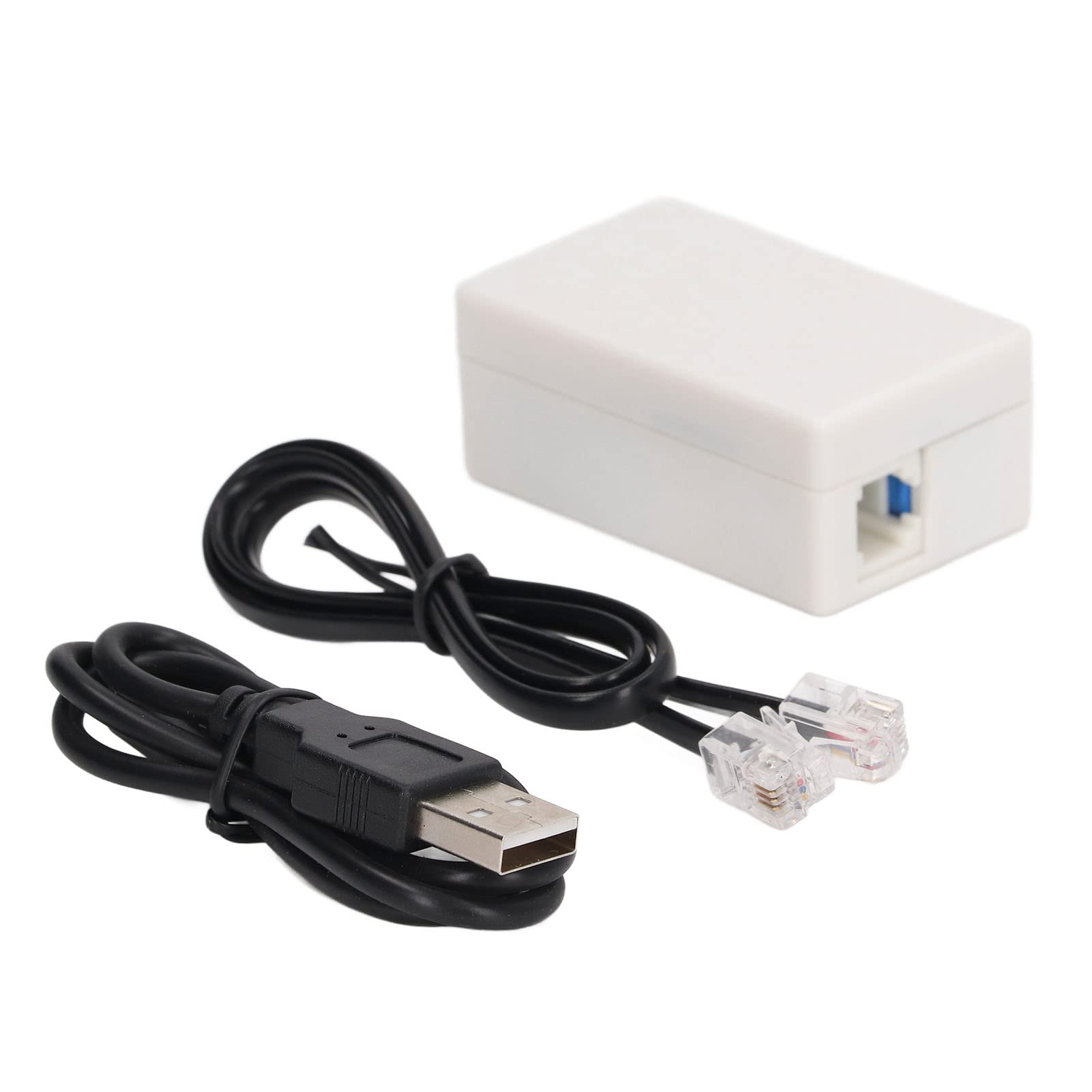 USB Telephone Recorder for Landline Phones - 32GB Call Recording Device with RJ11 & Micro USB Interface | Supports Loop Recording & All Analog Phone Lines | Perfect for Home, Office & Business Call Monitoring