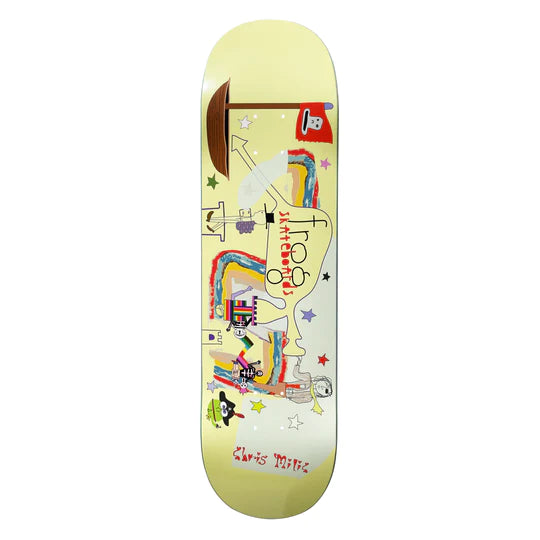 Frog Put Your Toys Away Skateboard Deck by Chris Milic - 8.38