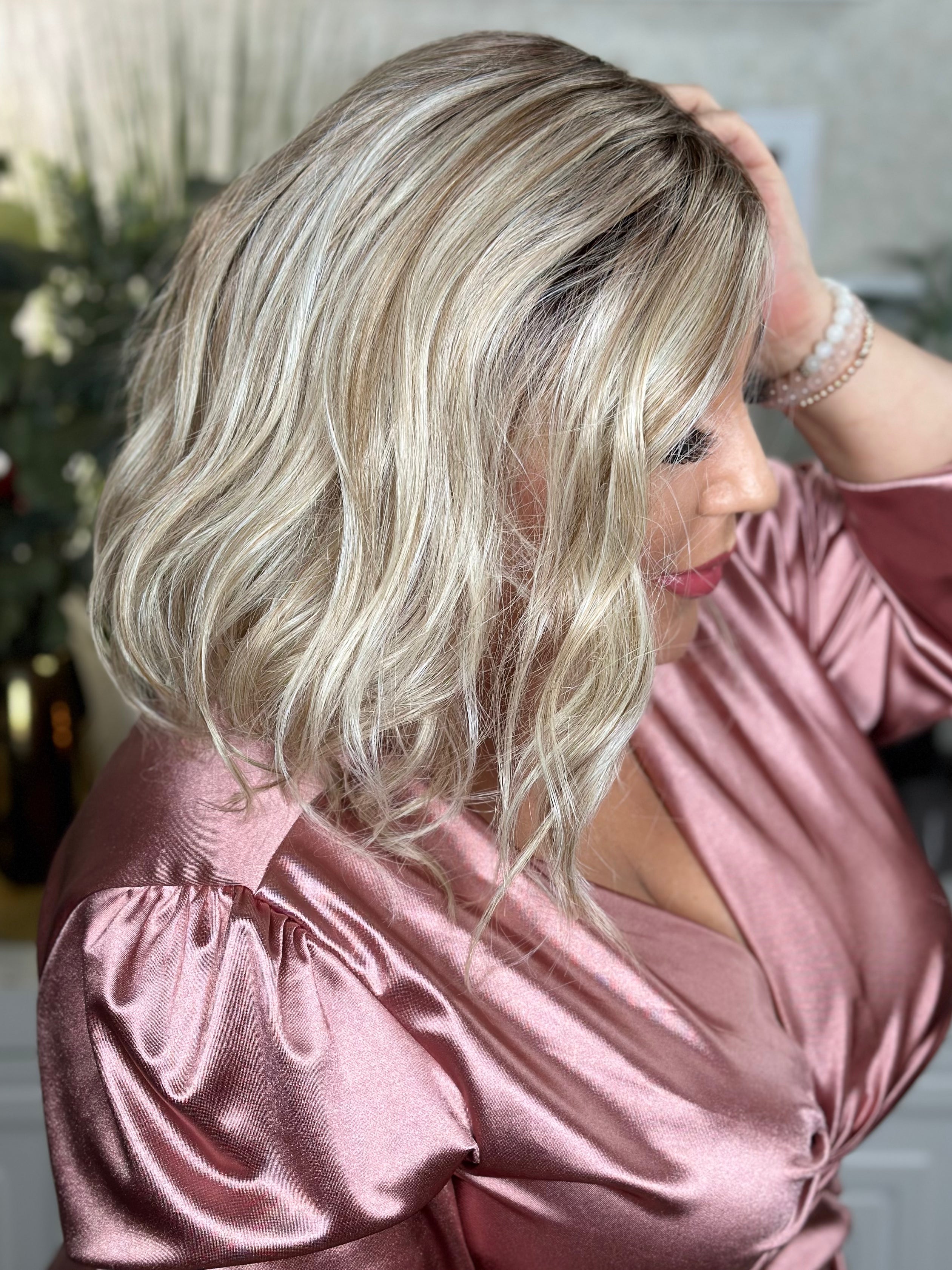 TIMELESS TREASURE Sandy Blonde Hair Extensions - Premium Clip-in Human Hair for Natural Volume & Length | Perfect for Parties, Weddings & Daily Styling