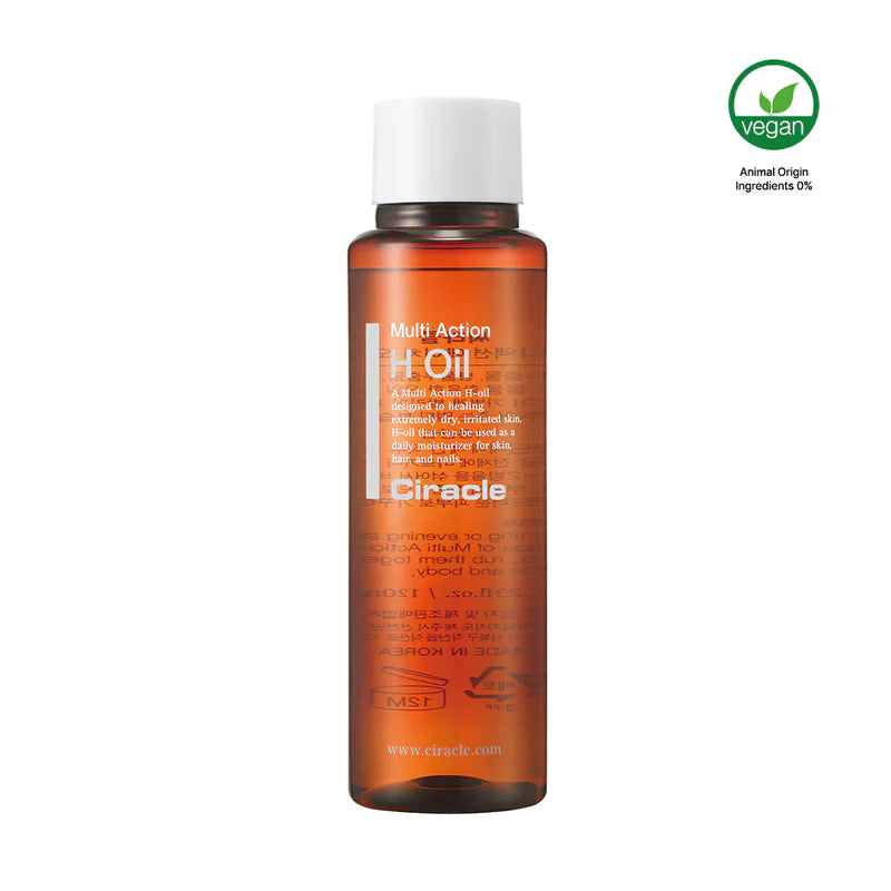 Ciracle Multi Action H Oil 120ml - Korean Skincare for Acne & Pore Care - Perfect for Oily & Combination Skin - Use for Daily Hydration & Blemish Control