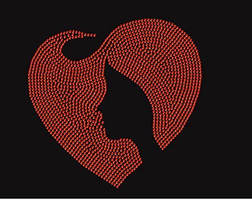 Heart Disease Awareness Women's Rhinestone Iron-On Transfer - Perfect for T-Shirts, Hoodies & DIY Apparel Projects