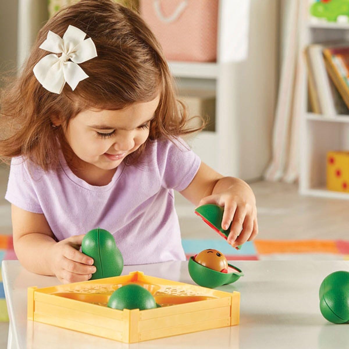 Learning Resources Learn-A-Lot Avocados - 9 Piece Toddler Social Emotional Learning Toys for Fine Motor Skills Development, Educational Toys for Kids Ages 18+ Months - Perfect for Preschool Playtime and Early Childhood Development Activities
