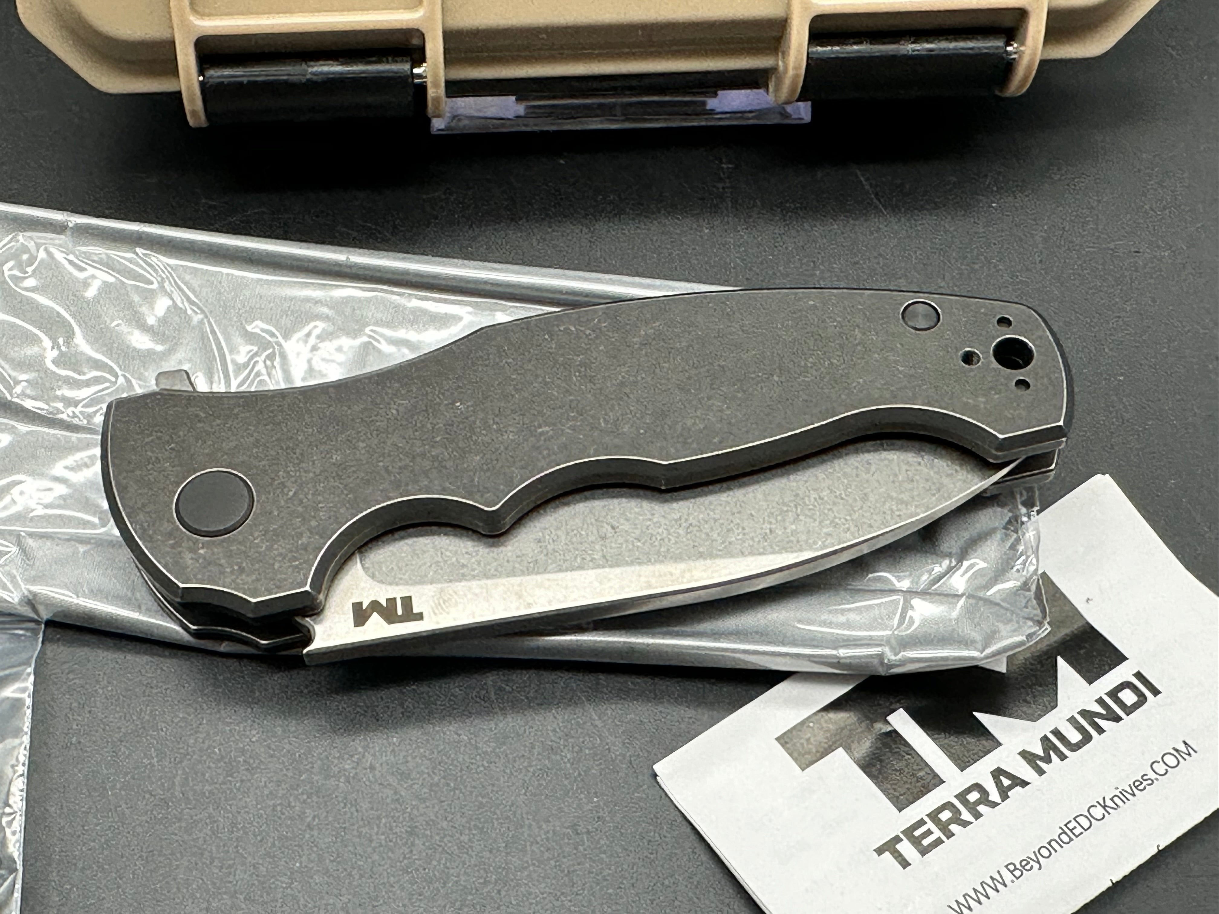 B'yond EDC Terra Mundi River Wolf Folding Knife - John Demko Limited Edition (200 Pieces) - Perfect for Outdoor Adventures, Camping & Everyday Carry