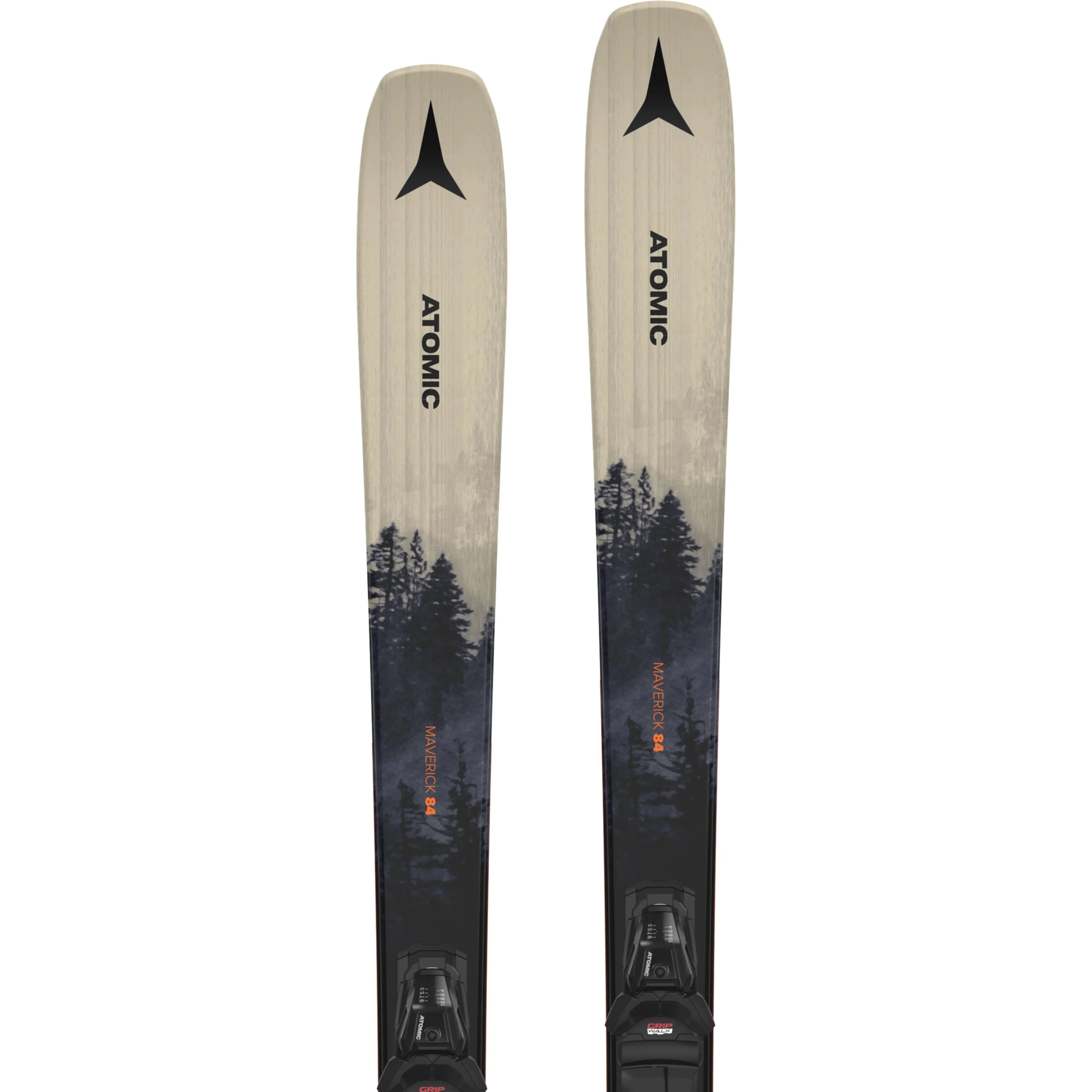 Atomic MAVERICK 84 All-Mountain Skis with M 10 GW Bindings 2025 - Perfect for Powder, Groomers & Freeride Skiing