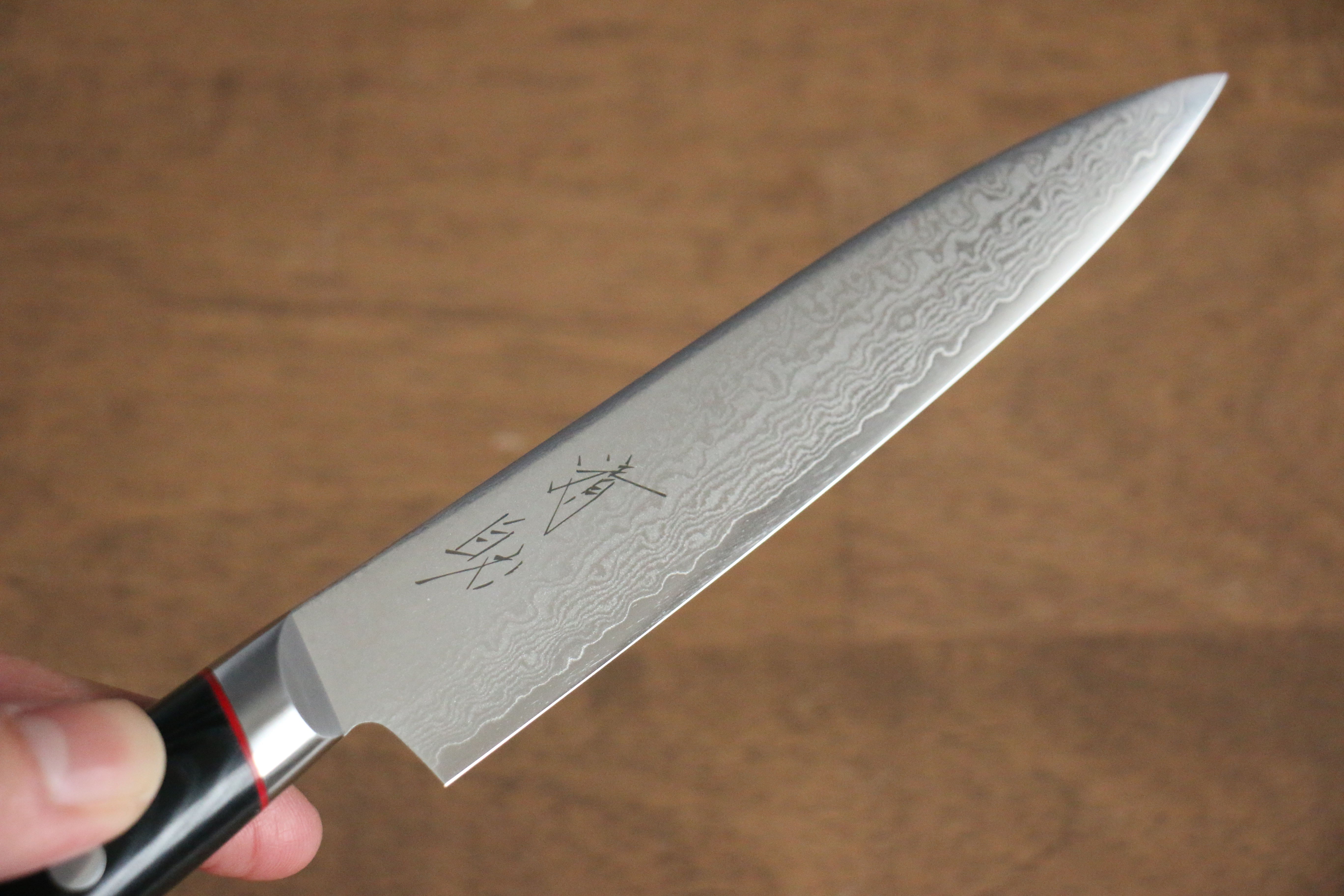 Premium VG10 Damascus Steel Petty Utility Knife 120mm - Black Micarta Handle - Perfect for Slicing, Peeling & Precision Kitchen Tasks