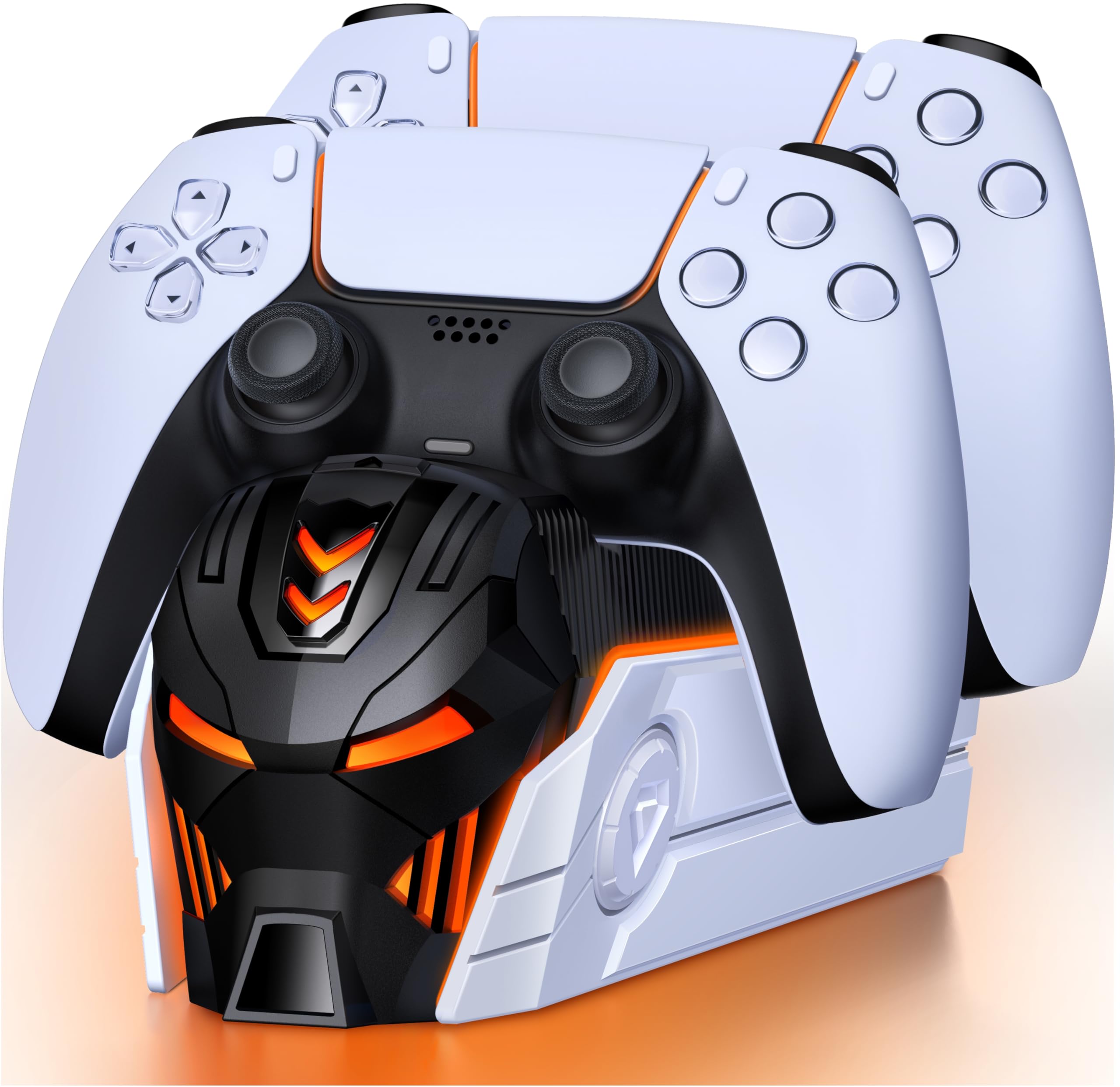 PS5 Controller Charger Station for DualSense & DualSense Edge - Fast Charging Dock with LED Indicators | Compatible with PlayStation 5 Controllers & Faceplates | Perfect for Gaming Setup & Multi-Controller Charging