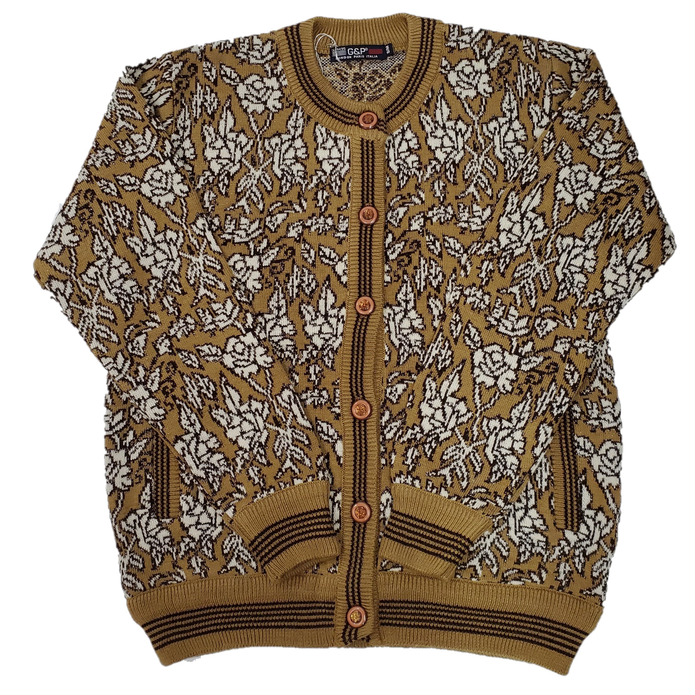 Women's Jacquard Lurex Knit Cardigan Sweater - Elegant & Cozy for Fall, Winter, Office & Casual Wear