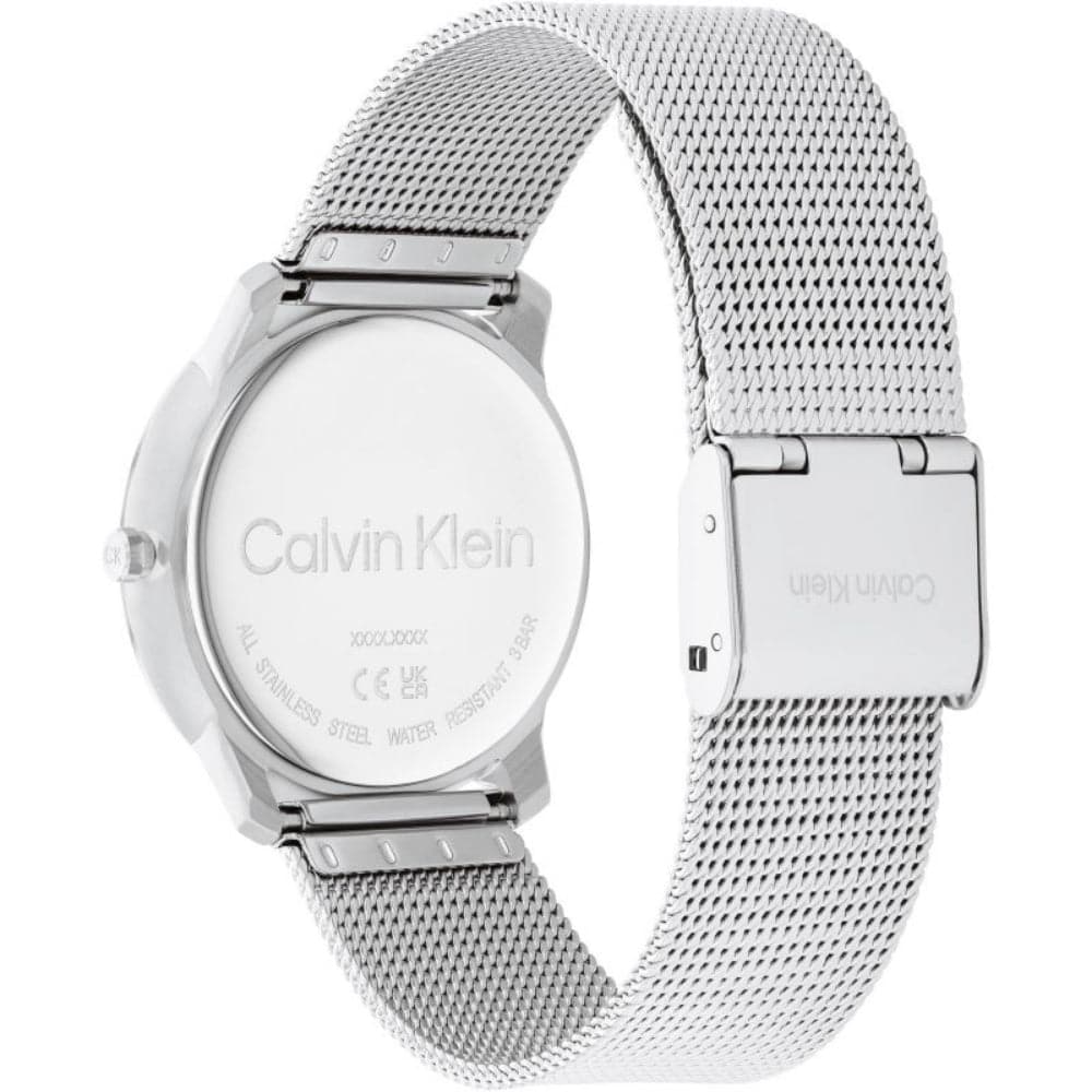 Calvin Klein Iconic Silver Dial Milanese Strap Unisex Watch 25200032 | Fashionable Timepiece for Men & Women | Perfect for Office, Date Night & Special Occasions