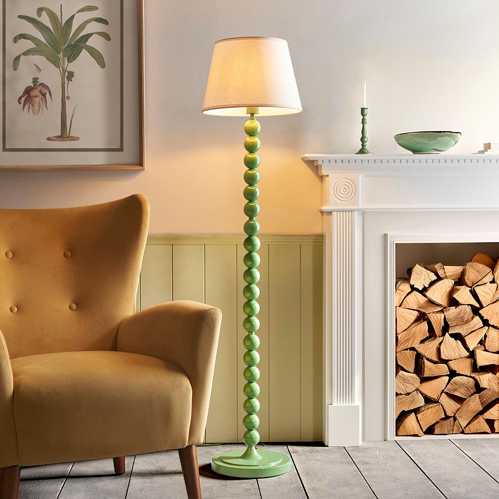Auralis Ivy Floor Lamp with E27 Socket - Modern Adjustable Standing Light for Living Room, Bedroom & Office - Multiple Finishes Available
