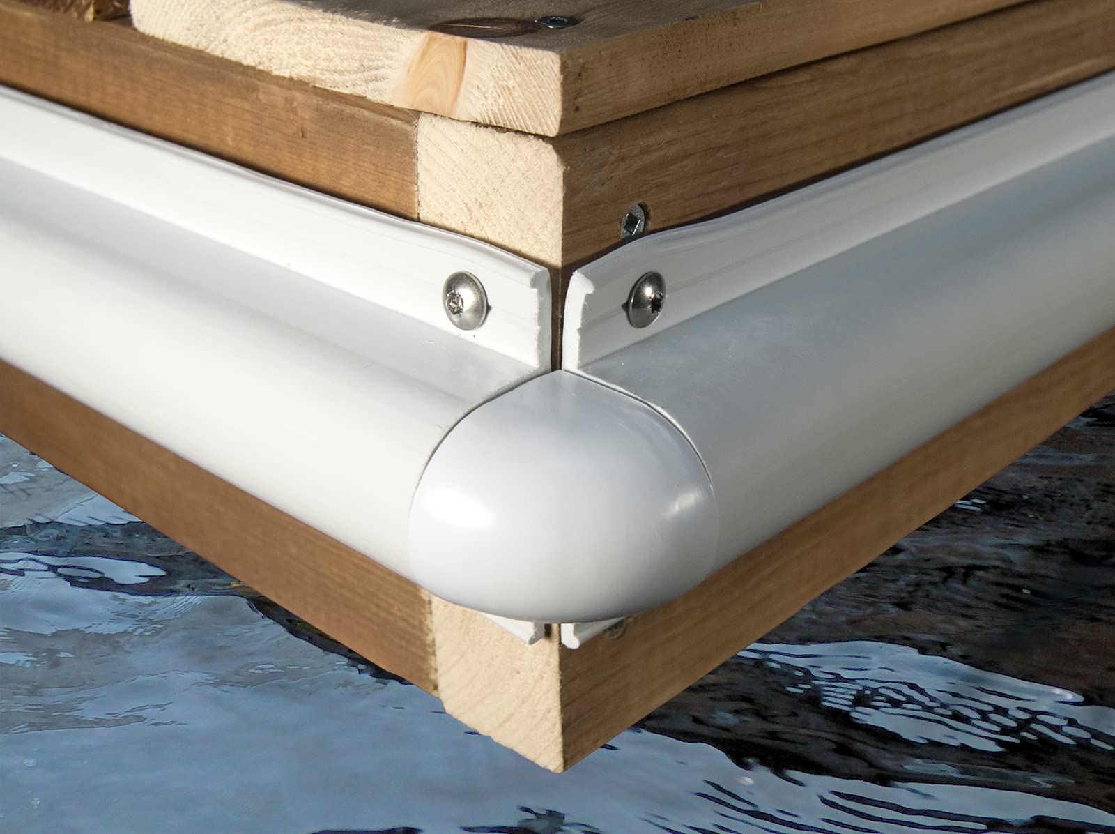 Premium PVC Outside Corner Dock Bumper - Heavy Duty Protection for Boats & Docks (Pack of 4) - Perfect for Marine, Warehouse & Industrial Use