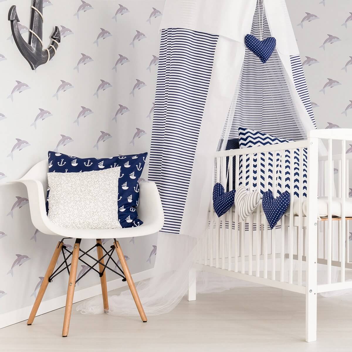Silver and Gray Animals Baby Peel and Stick Removable Wallpaper - Self-Adhesive Nursery Decor for Kids Room, Bedroom, Playroom - Easy to Install & Remove