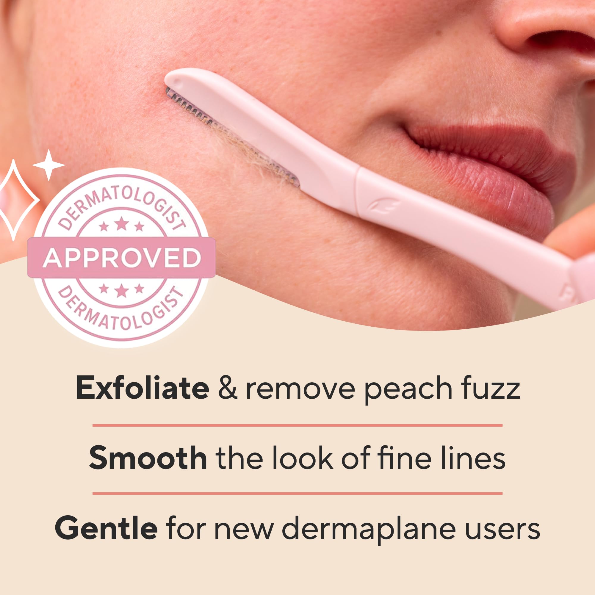 Finishing Touch Flawless Dermaplane Facial Exfoliator & Hair Remover for Women - 6 Pack | Gentle Facial Hair Removal & Skin Exfoliation Tool for Smooth Skin | Perfect for Daily Skincare Routine & Travel