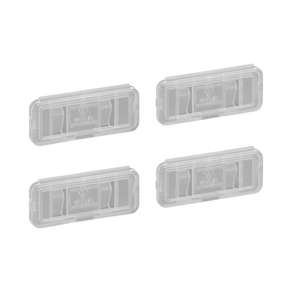 Durable Plastic Label Holders for Organizing Files, Folders & Shelves - Perfect for Office, Home & Warehouse Use
