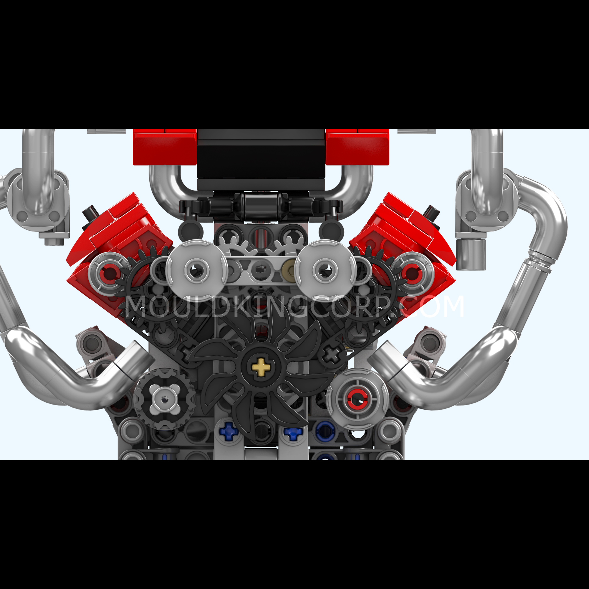 Mould King 10204 Italian V8 Engine Model Building Kit - 750 PCS DIY Construction Toy for Adults & Teens | STEM Educational Gift for Car Enthusiasts, Perfect for Home Display & Engineering Learning