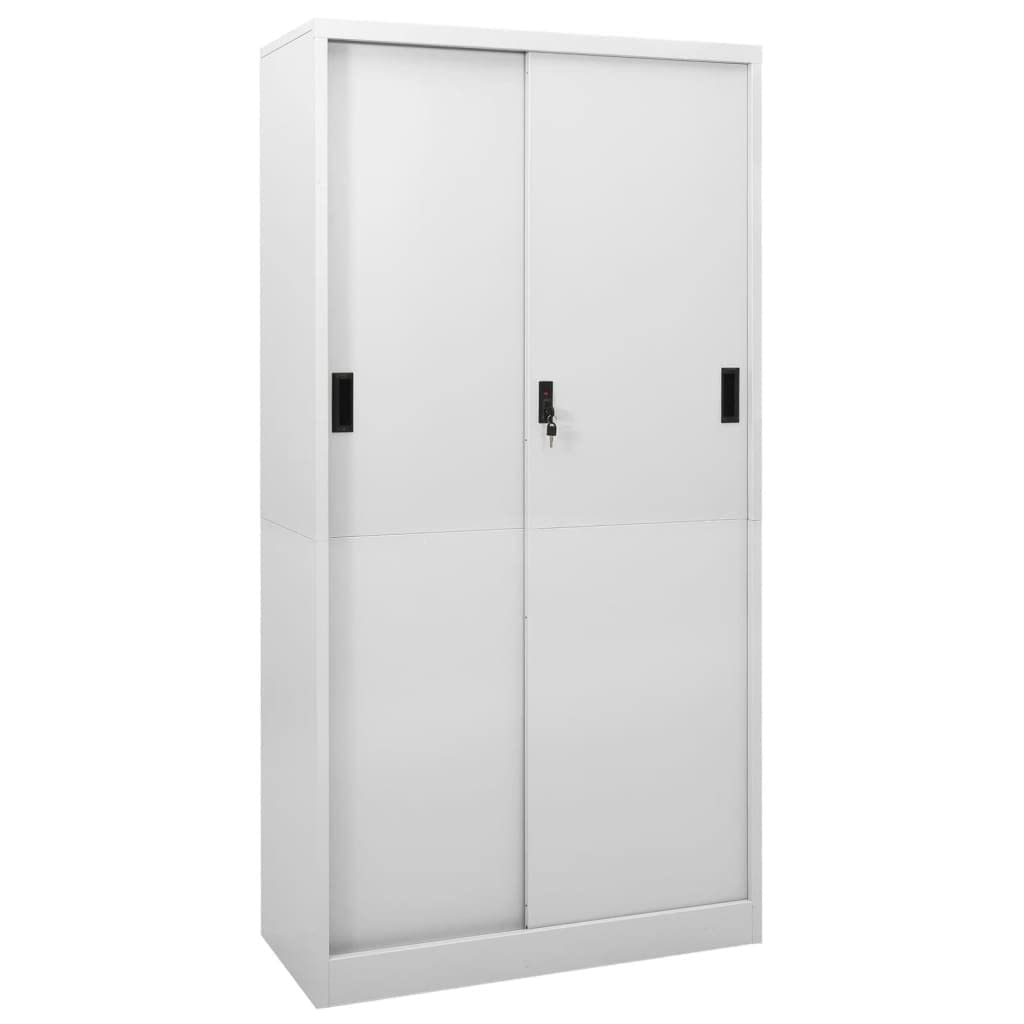 Steel Storage Cabinet with Sliding Doors - 35.4