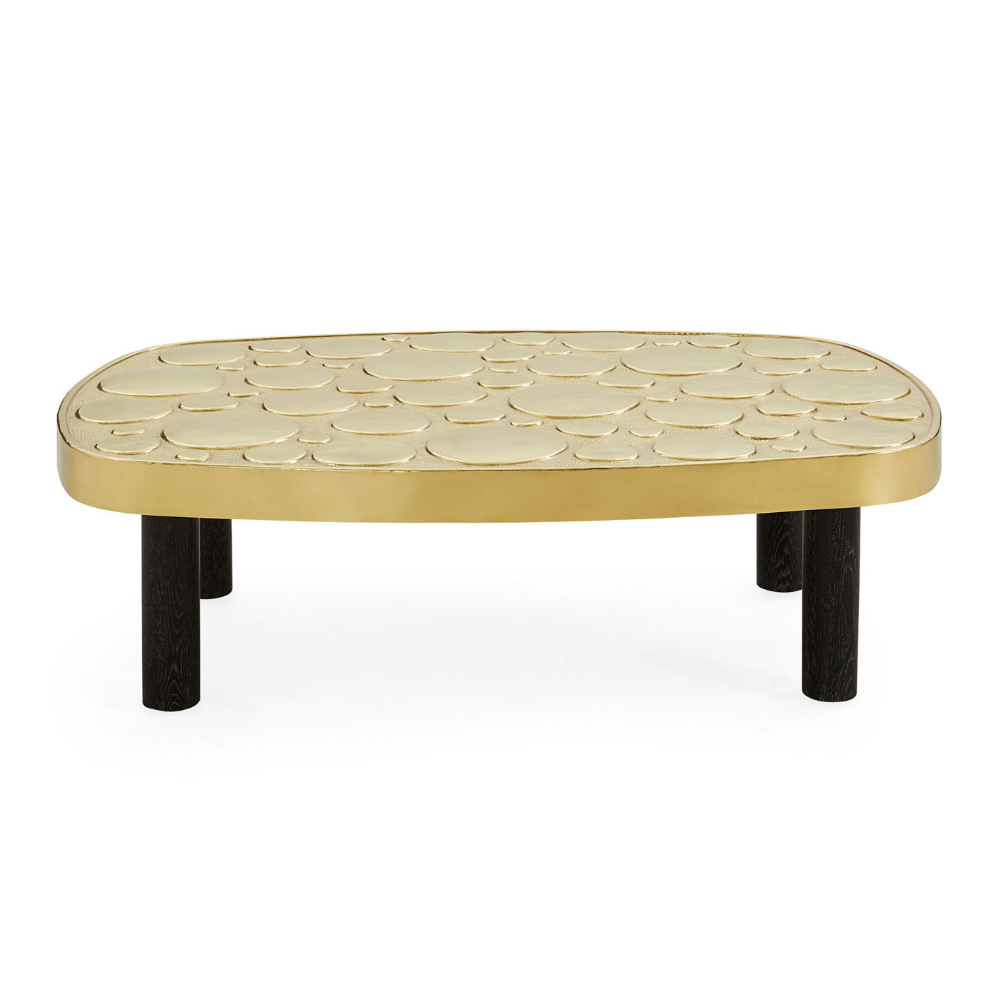 Modern Reform Pebble Cocktail Table - Sleek Round Coffee Table for Living Room, Lounge & Office - Perfect for Small Spaces & Contemporary Decor