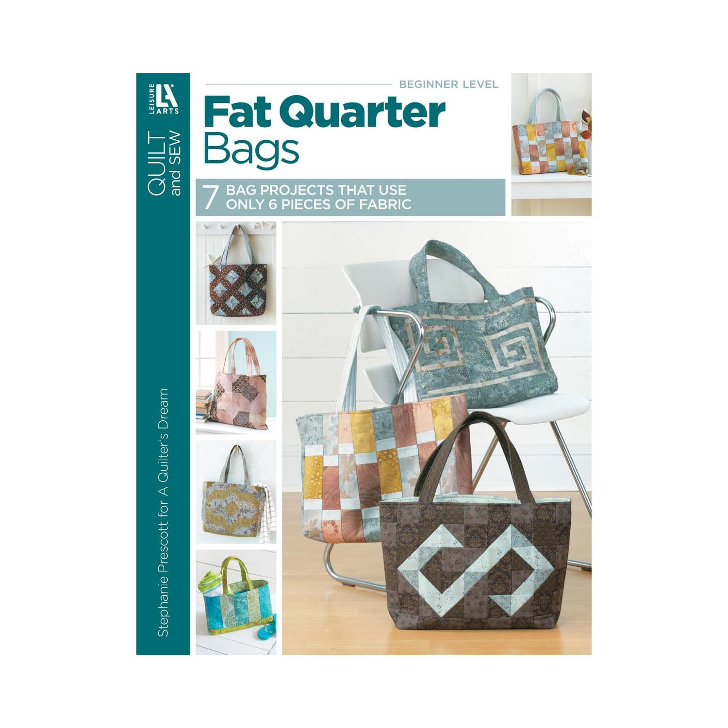 Leisure Arts Fat Quarter Fabric Bags - Premium Cotton Quilting Material for DIY Sewing Projects | Perfect for Quilting, Crafting & Home Decor