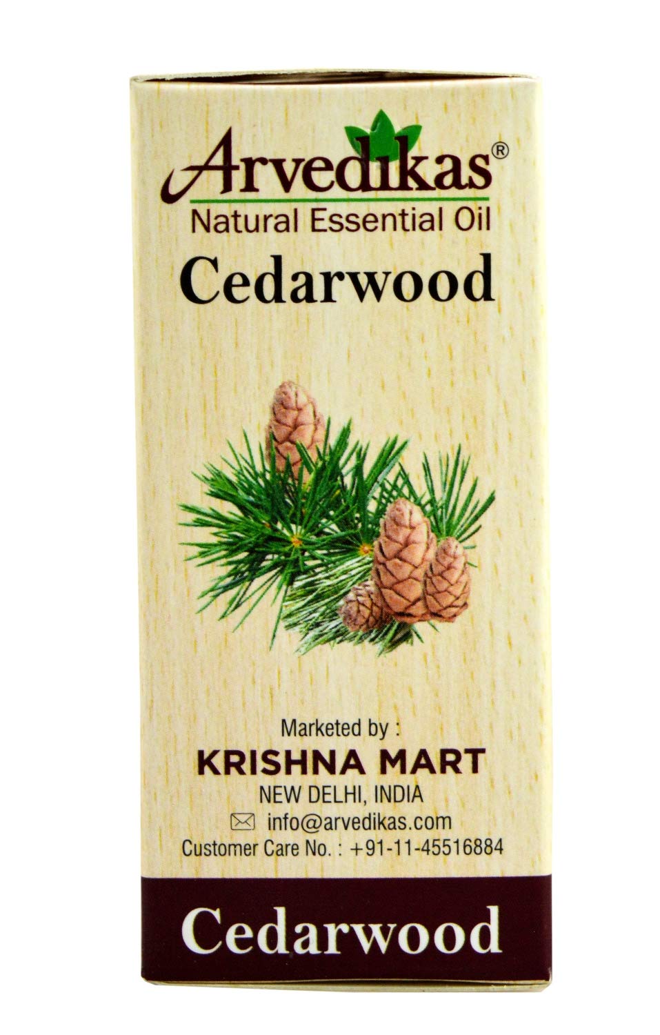100% Pure Natural Cedarwood Essential Oil - Arvedikas Aromatherapy Oil for Relaxation & Stress Relief, 10ml | Perfect for Diffusers, Massage & DIY Skincare