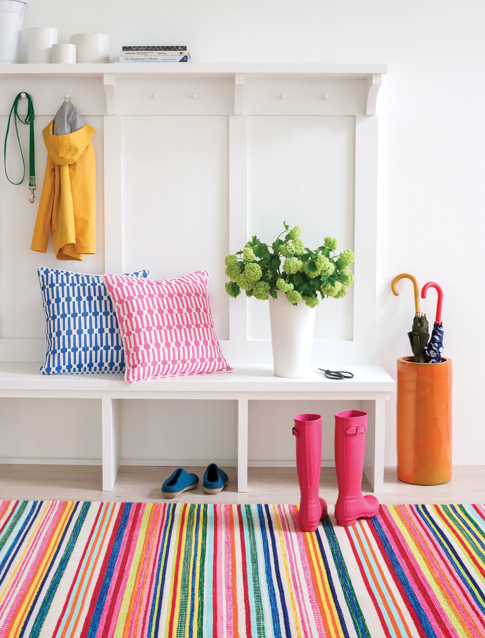 Bright Stripes Handwoven Cotton Indoor/Outdoor Area Rug - Soft & Durable for Living Room, Bedroom, Patio - Multi-Color Boho Chic Design