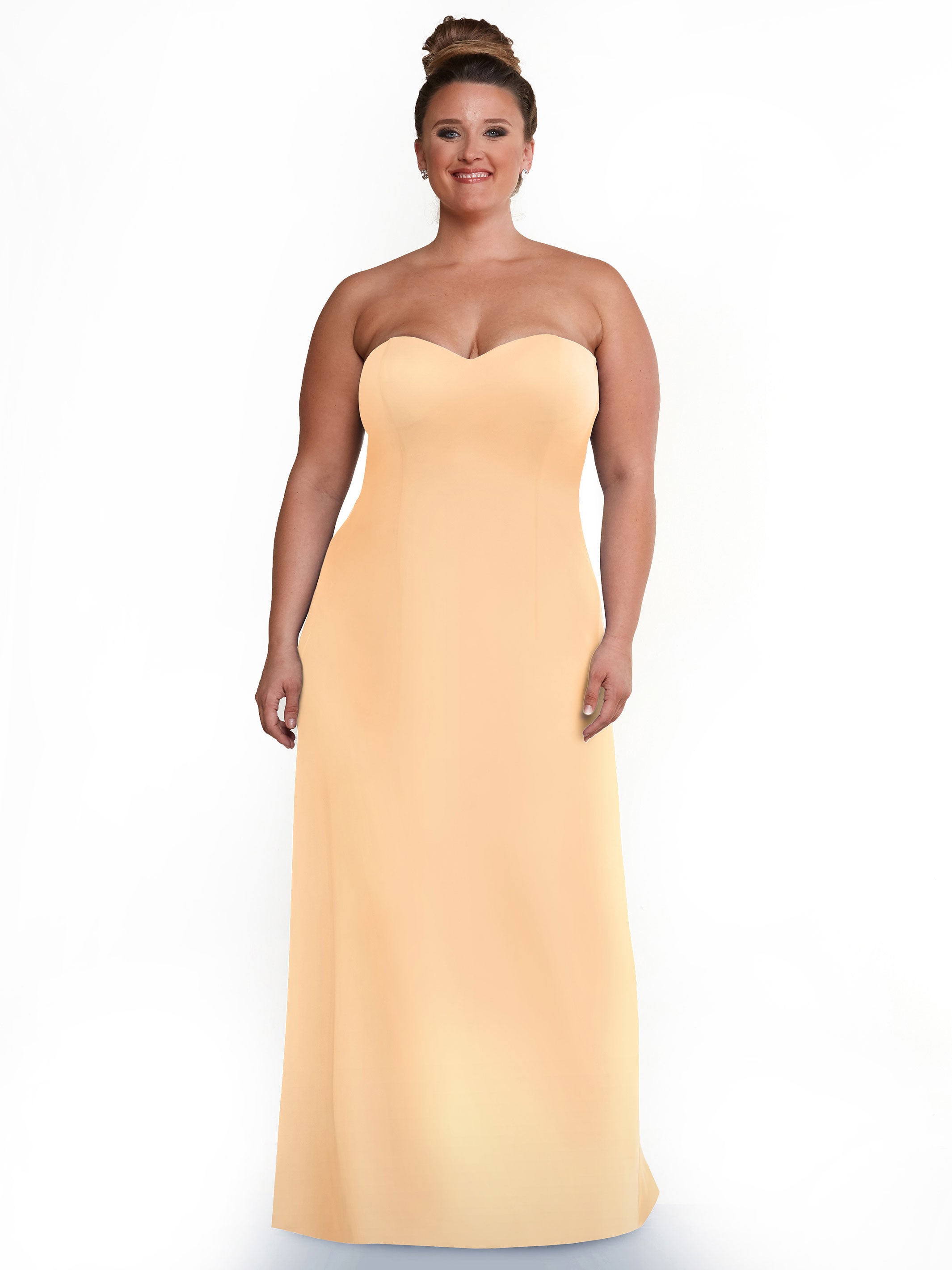 Elegant 83044 A-Line Double Knit Strapless Sweetheart Neckline Bridesmaid Dress - Perfect for Weddings, Formal Events & Special Occasions