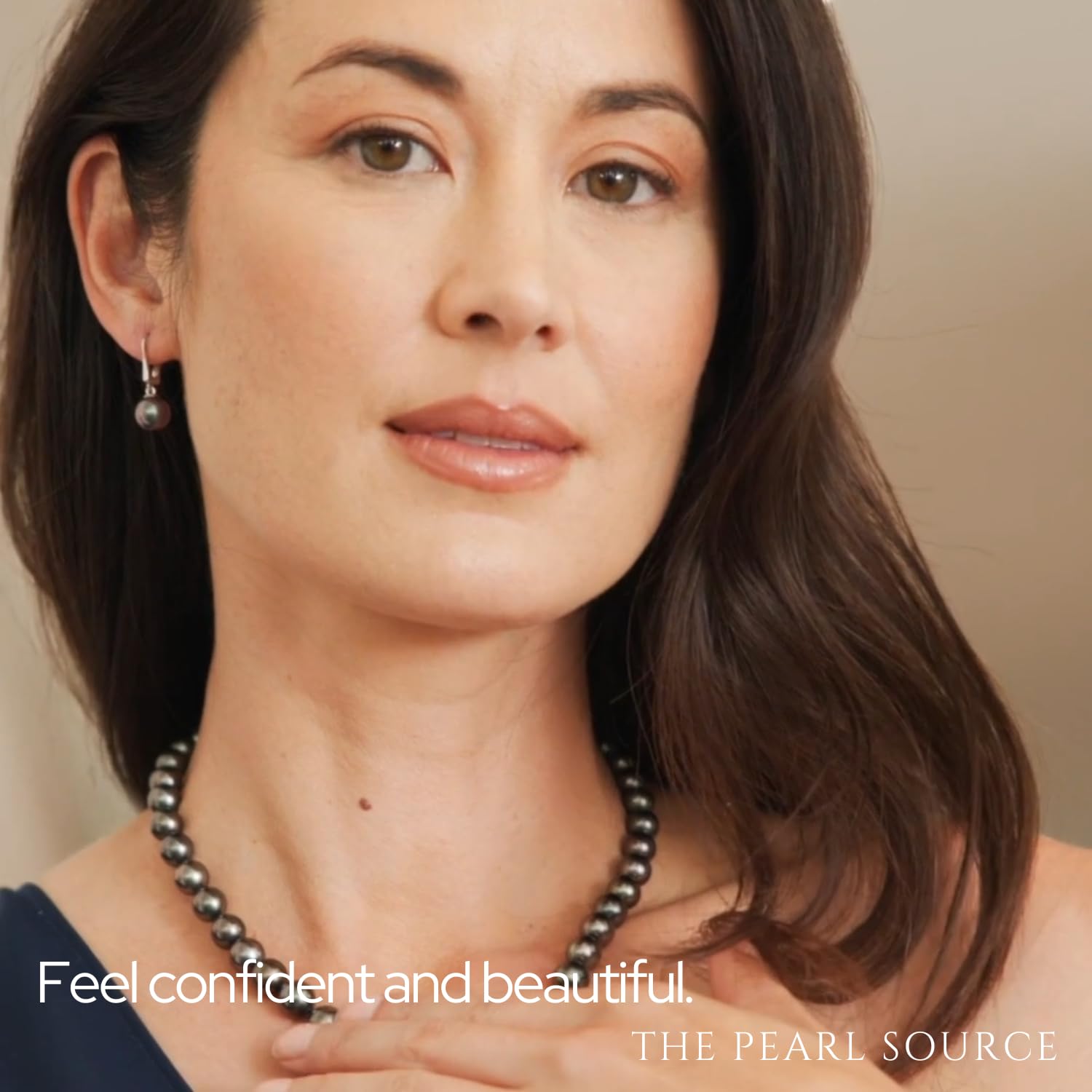 Drop Shape Black Tahitian South Sea Cultured Pearl Earrings for Women - Elegant Pearl Jewelry for Parties, Weddings & Special Occasions