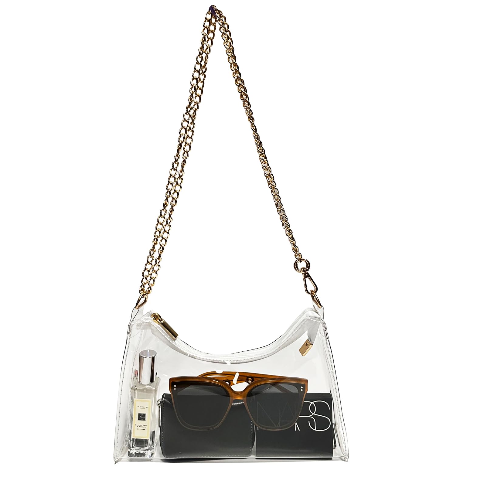 Clear Stadium Approved Purse for Women - Small Crossbody Shoulder Bag for Concerts, Sports Games & Events - Fashionable & Secure Clear Handbag