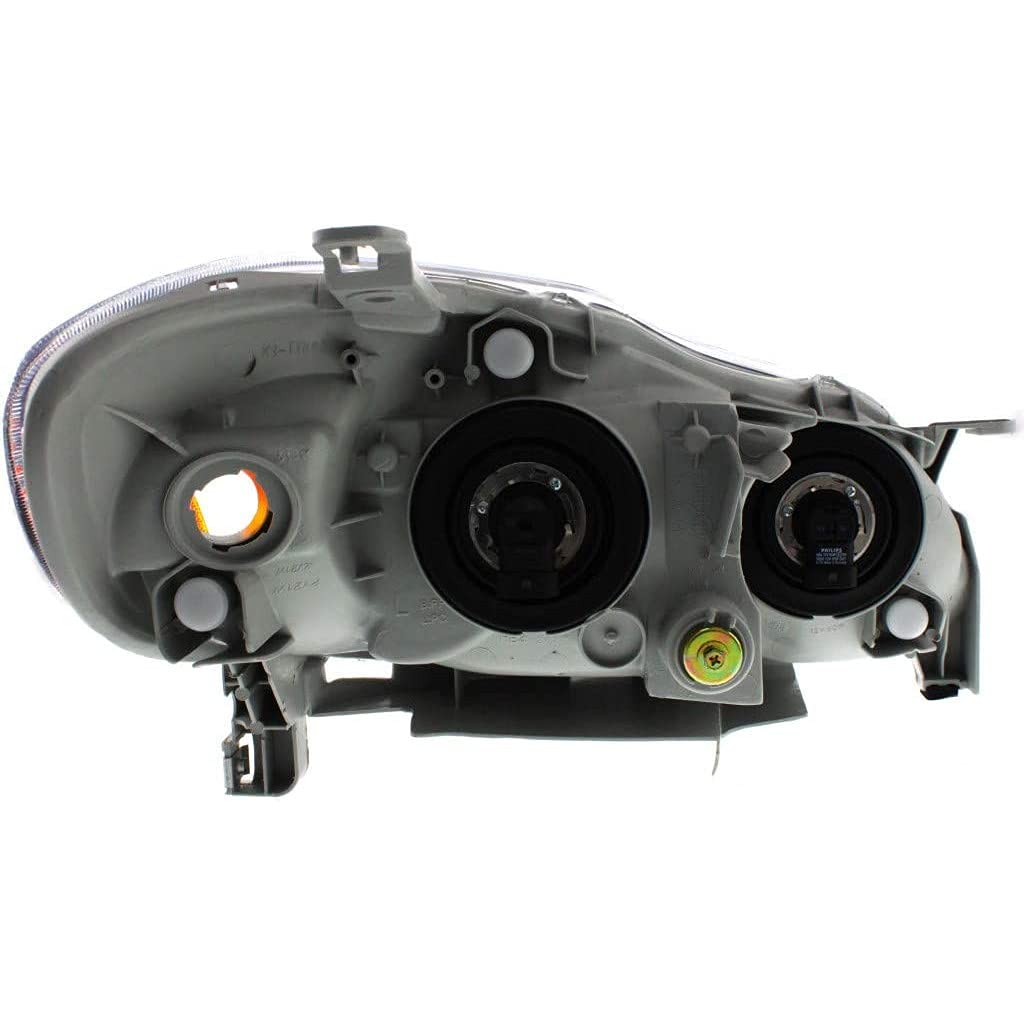 2003-2004 Toyota Corolla Headlights Pair - Driver & Passenger Side (S Model) TO2502142 TO2503142 | OEM 81150-02210 81110-02200 Replacement | Perfect for Night Driving & Car Restoration Projects