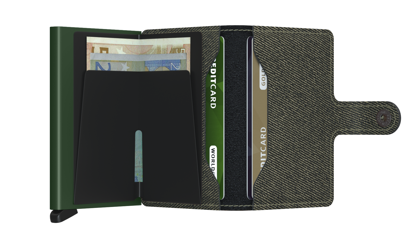 SECRID RFID Miniwallet Twist - Slim Anti-Theft Wallet for Men & Women - NFC Blocking Credit Card Holder - Perfect for Travel, Shopping & Everyday Use